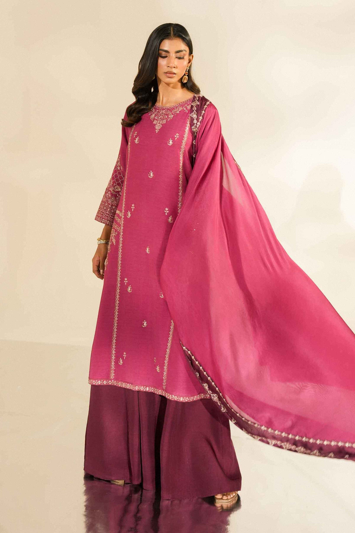 3 Piece - Embroidered Suit - ST3PE-LUXE26WV2-33 for Women - Luxury Pret Collection | Nishat | Shop Online