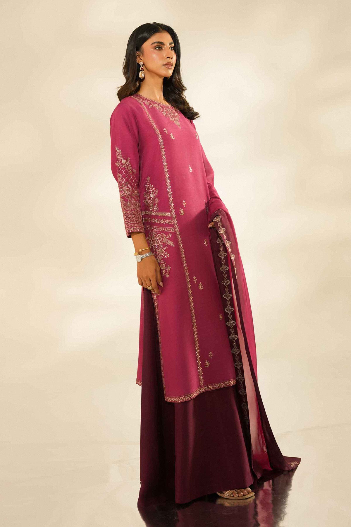 3 Piece - Embroidered Suit - ST3PE-LUXE26WV2-33 for Women - Luxury Pret Collection | Nishat | Shop Online