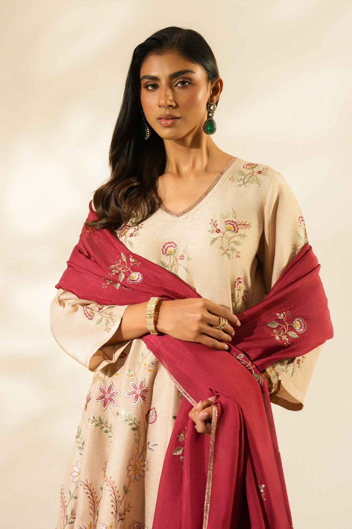 3 Piece - Embroidered Suit - ST3PE-LUXE26WV2-36 for Women - Luxury Pret Collection | Nishat | Shop Online