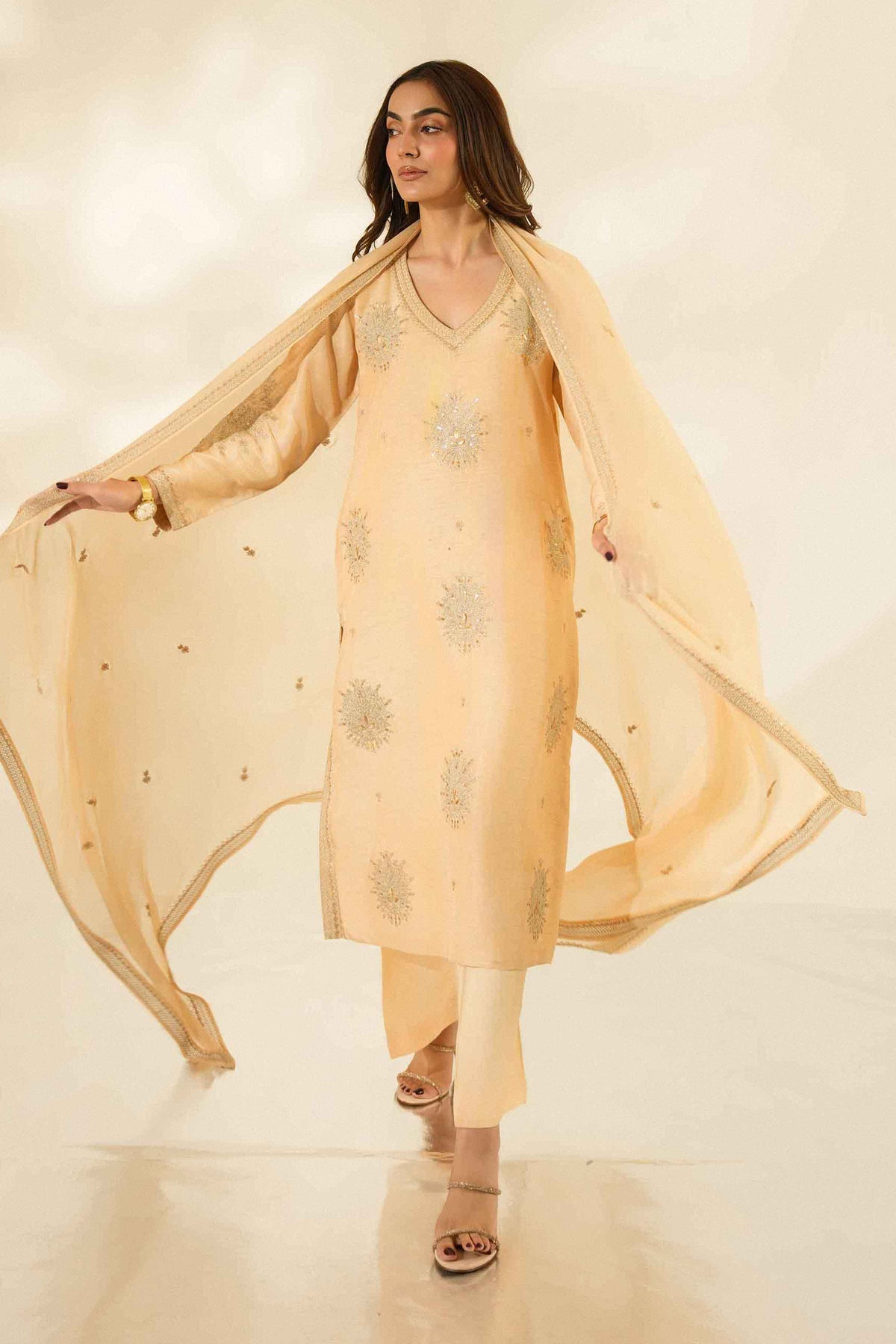 3 Piece - Embroidered Suit - ST3PE-LUXE26WV2-37 for Women - Luxury Pret Collection | Nishat | Shop Online