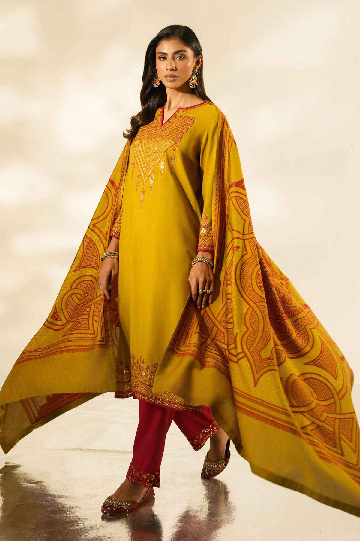3 PIECE - EMBROIDERED SUIT - ST3PE-LUXE26WV3-48