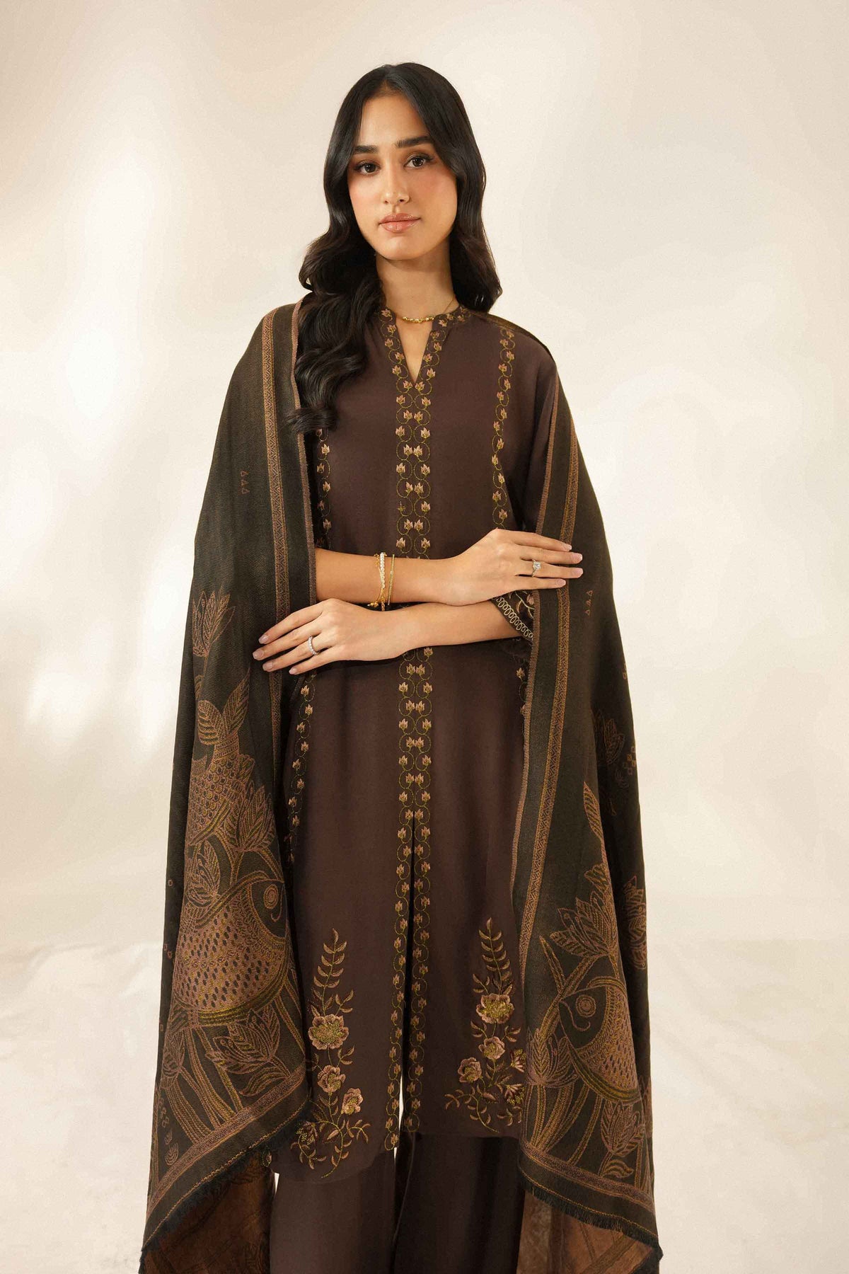3 Piece - Embroidered Suit - ST3PE-LUXE26WV3-89