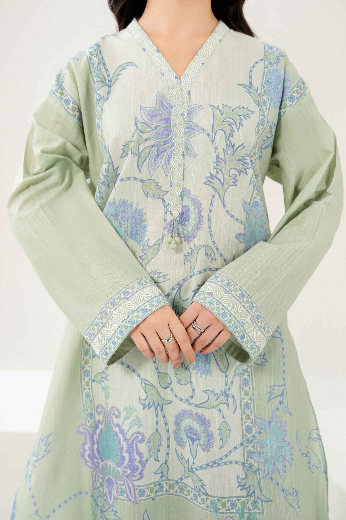 3 Piece - Printed Embroidered Suit - ST3PE-PRET26WV1-1