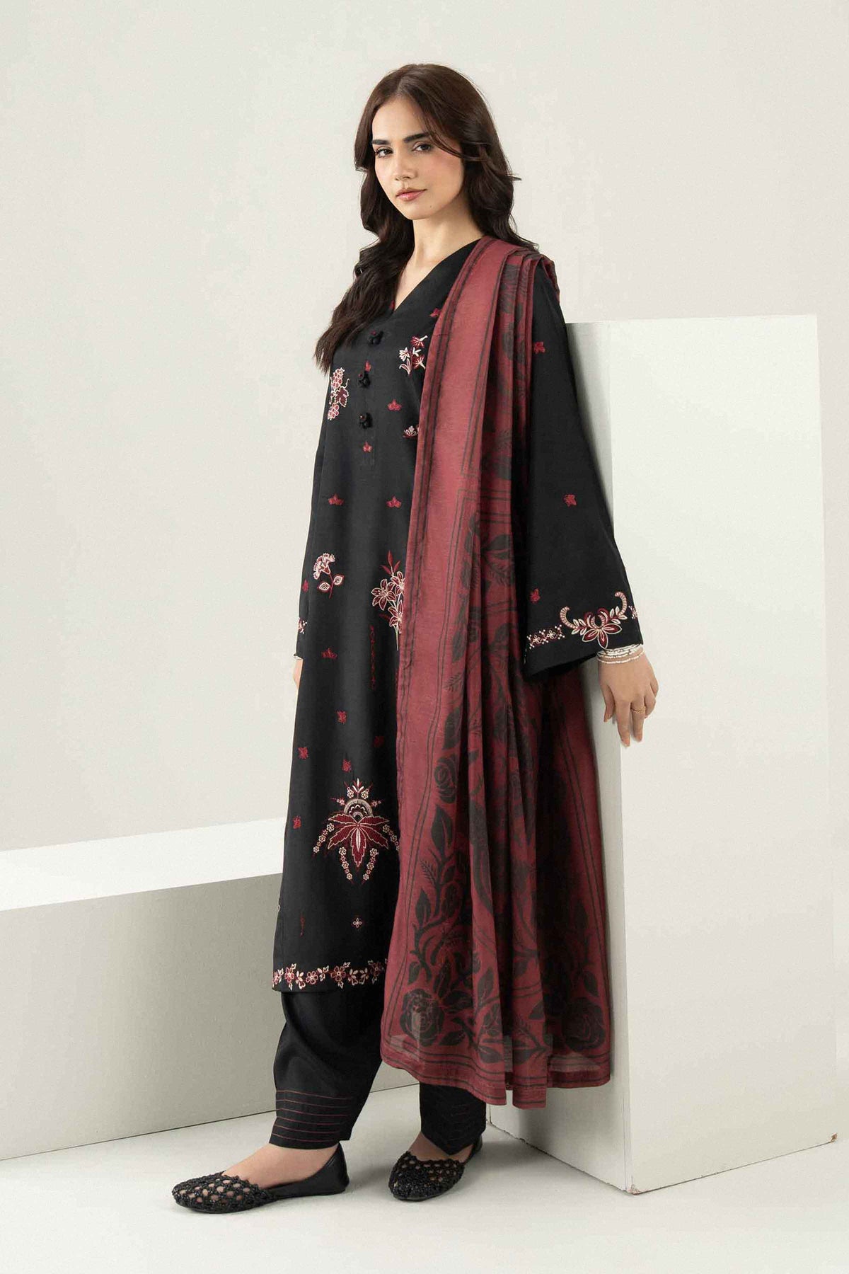 3 PIECE - PRINTED EMBROIDERED SUIT - ST3PE-PRET26WV1-12 for Women - Pret Collection | Nishat | Shop Online