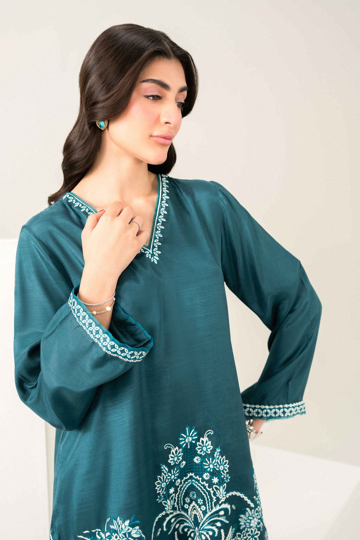 3 Piece - Printed Embroidered Suit - ST3PE-PRET26WV1-17