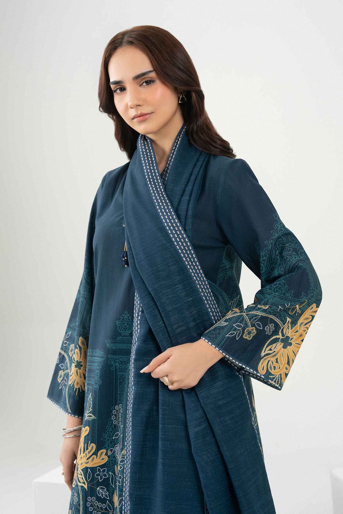 3 Piece - Printed Embroidered Suit - ST3PE-PRET26WV1-4 for Women - Pret Collection | Nishat | Shop Online
