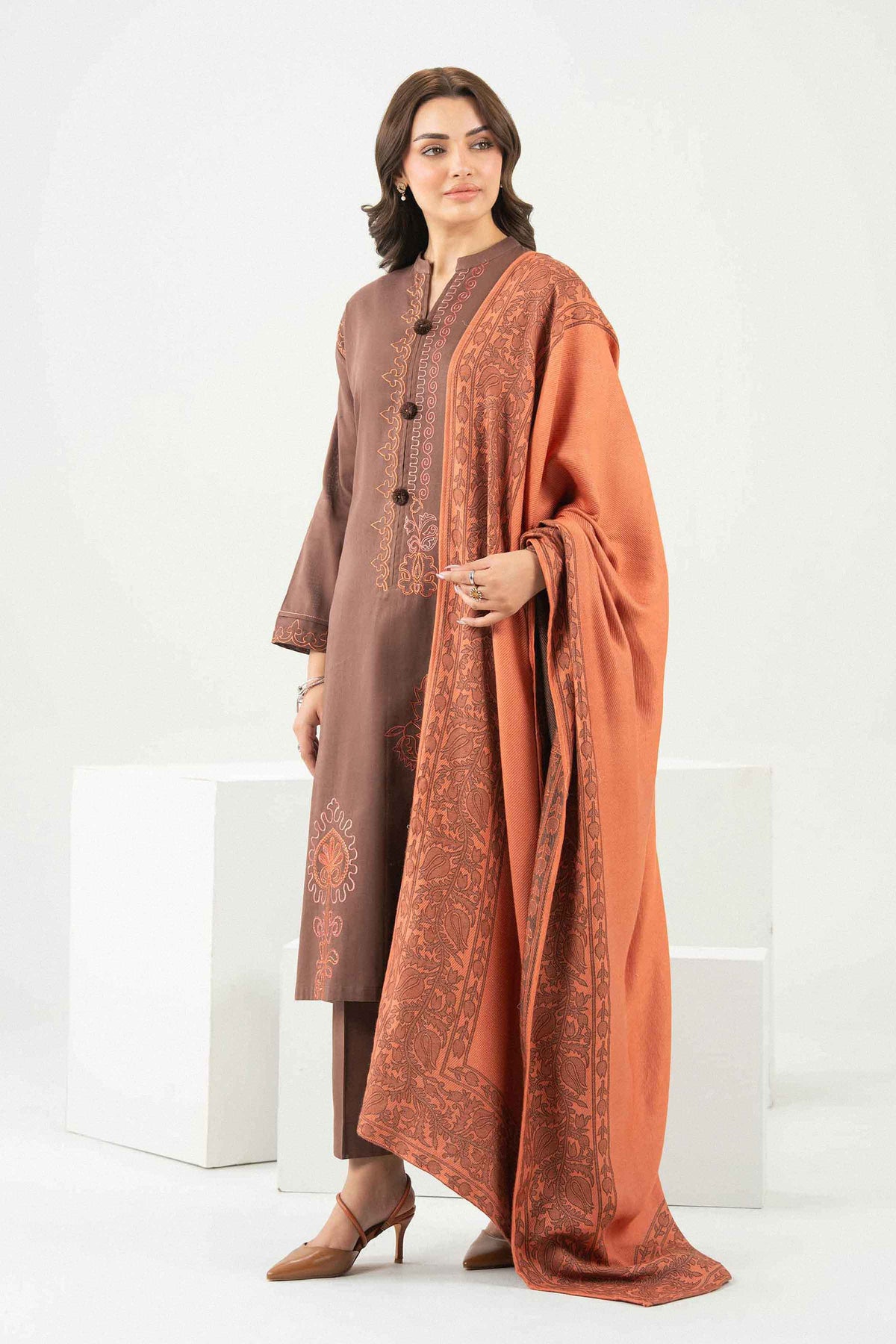 3 Piece - Embroidered Suit - ST3PE-PRET26WV2-11 for Women - Pret Collection | Nishat | Shop Online