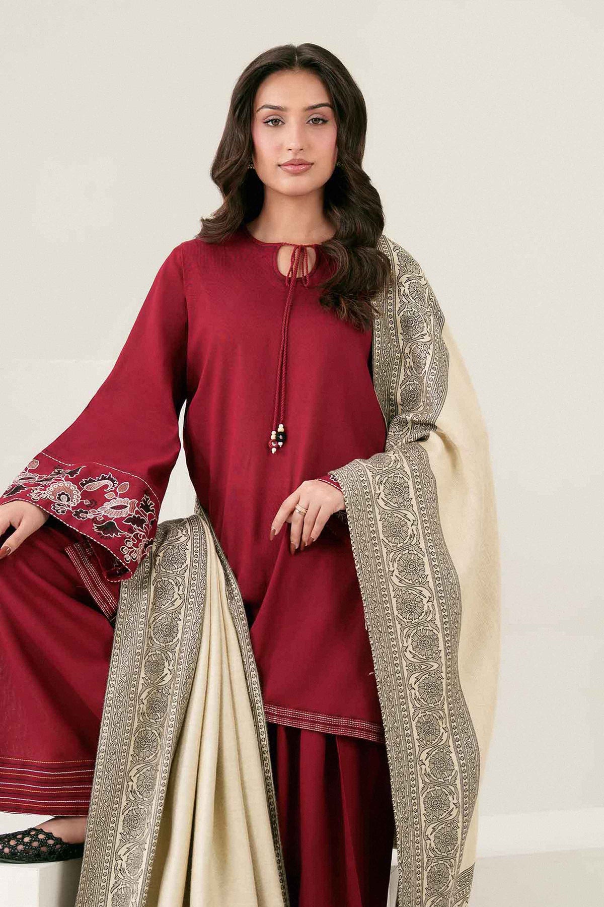3 PIECE - EMBROIDERED SUIT - ST3PE-PRET26WV2-12 for Women - Pret Collection | Nishat | Shop Online
