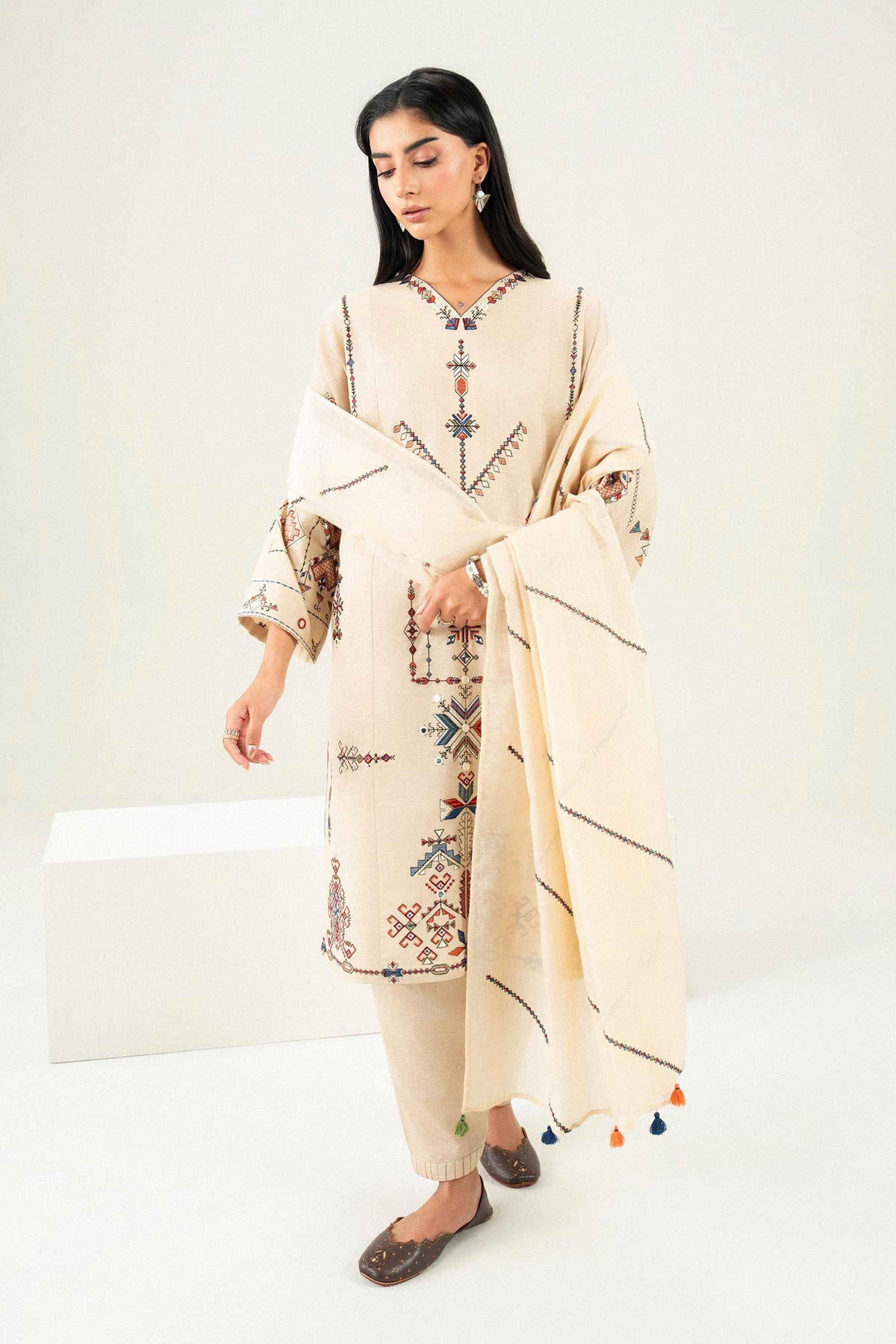 3 Piece - Embroidered Suit - ST3PE-PRET26WV2-29 for Women - Pret Collection | Nishat | Shop Online