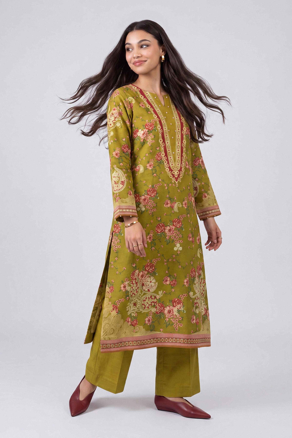 2 Piece - Digital Printed Suit - U2ST-NISHA26WV1-42