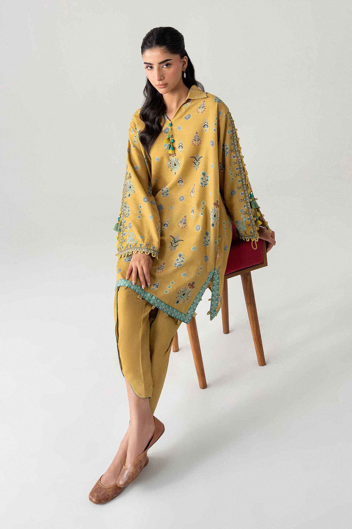 2 Piece - Printed Embroidered Suit - U2STE-NISHA26WV1-10 for Women - Unstitched Collection | Nishat | Shop Online