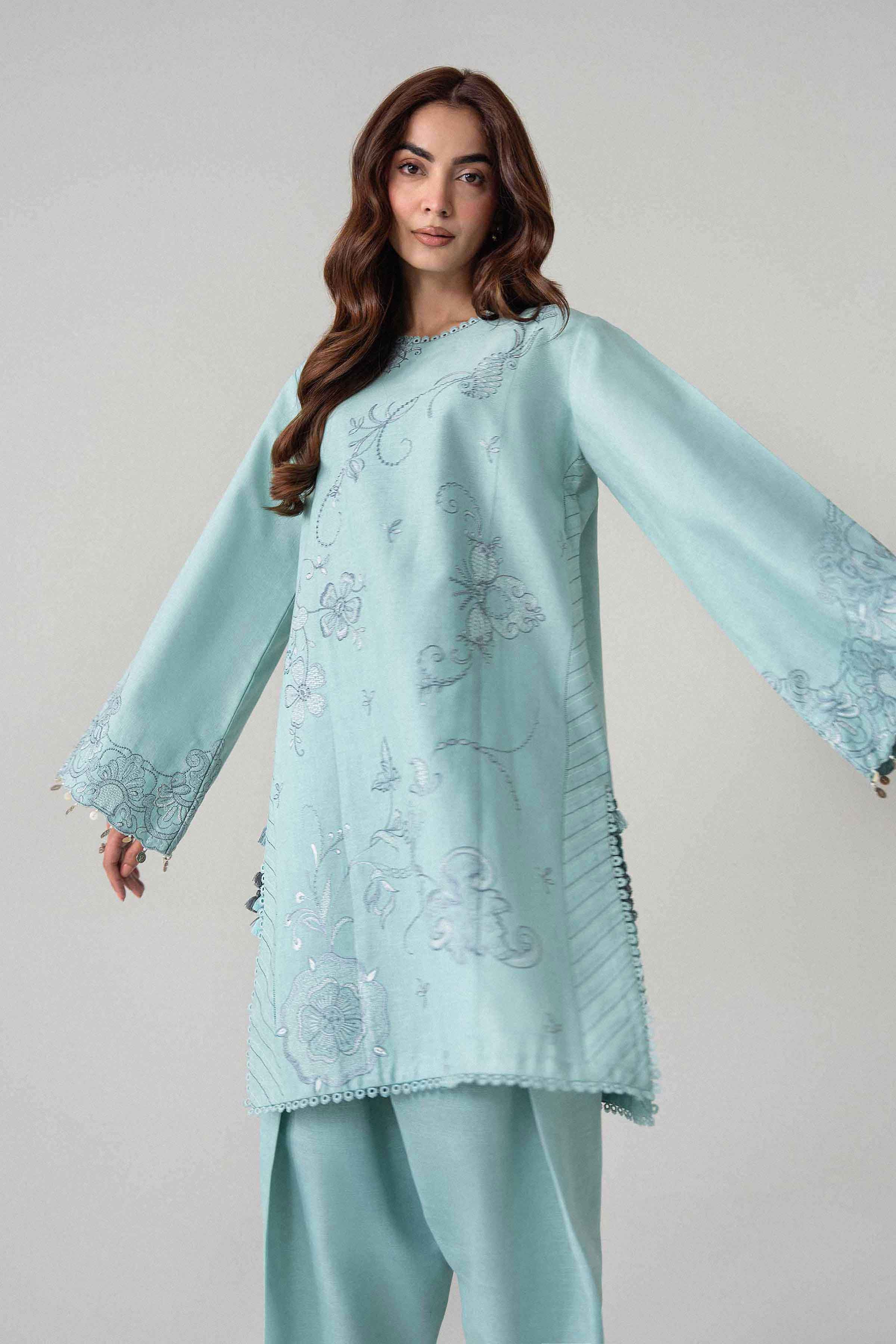 2 Piece - Embroidered Suit - U2STE-NISHA26WV1-15 for Women - Unstitched Collection | Nishat | Shop Online