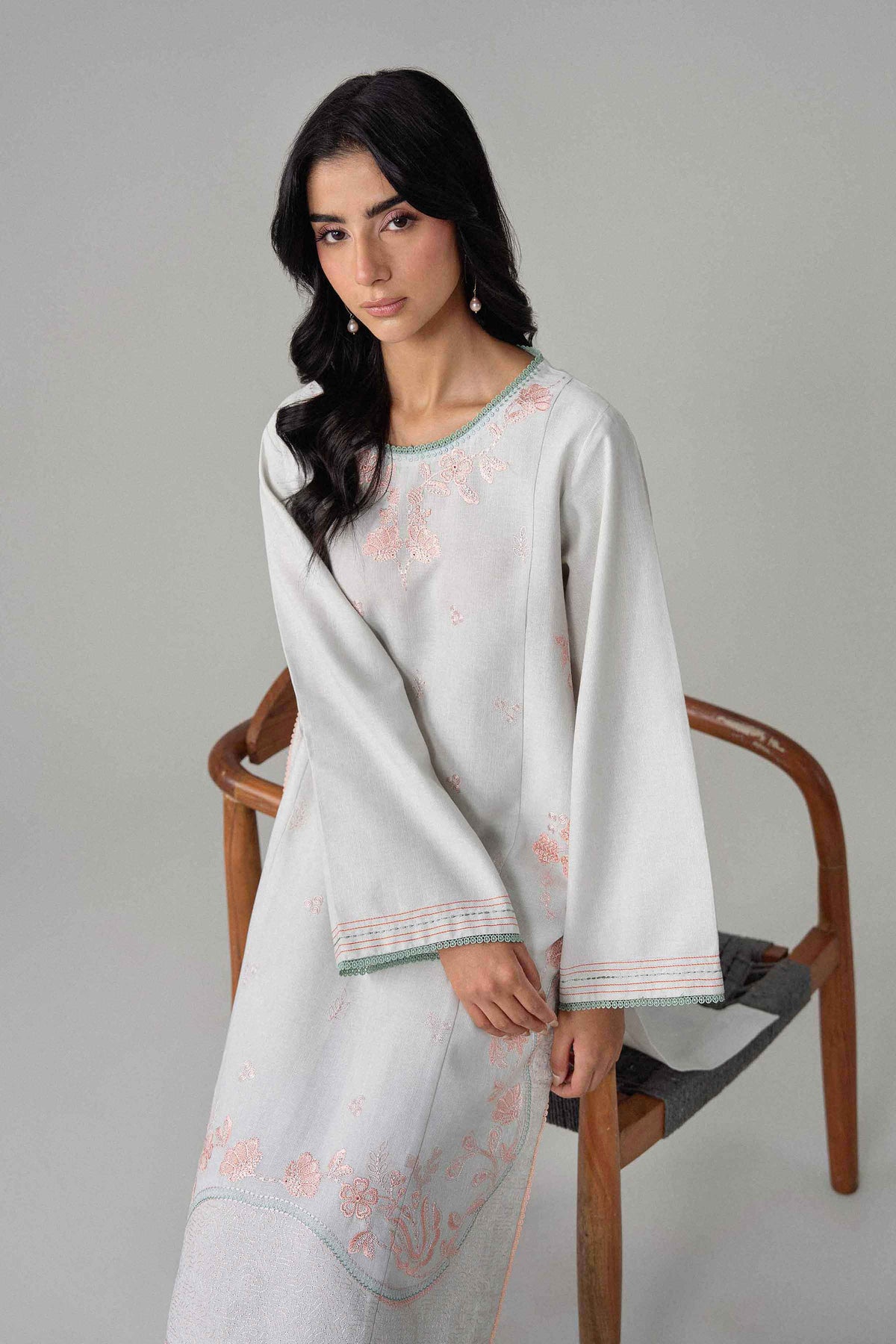 2 Piece - Embroidered Suit - U2STE-NISHA26WV1-17 for Women - Unstitched Collection | Nishat | Shop Online
