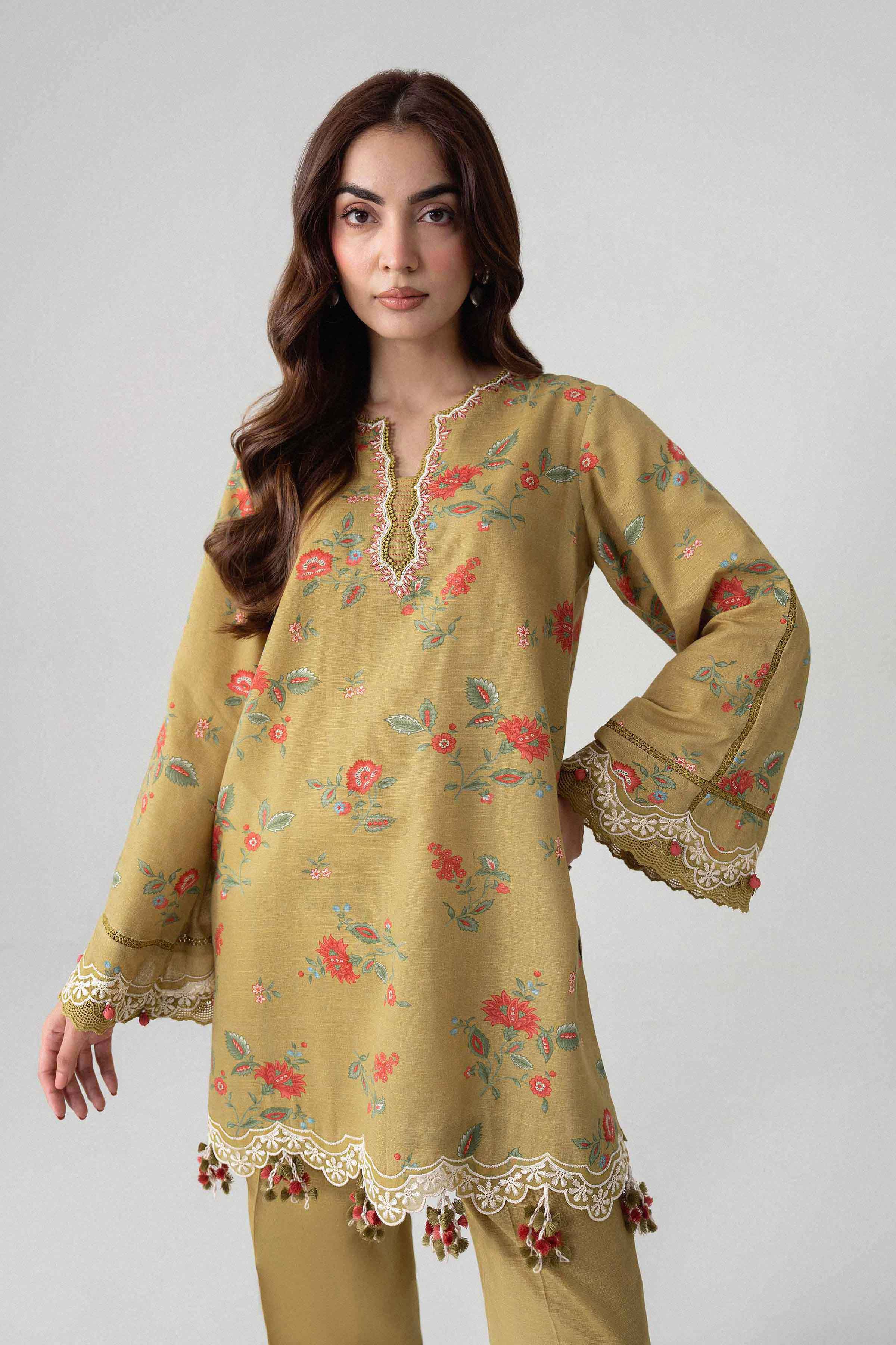 2 Piece - Printed Embroidered Suit - U2STE-NISHA26WV1-23 for Women - Unstitched Collection | Nishat | Shop Online
