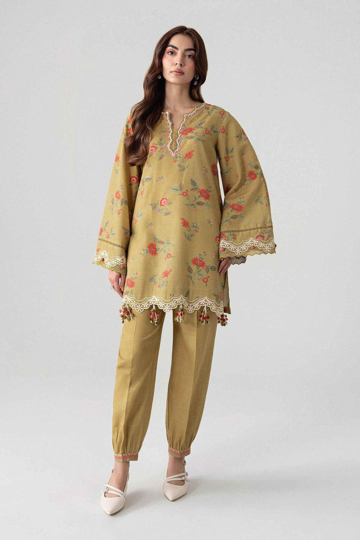 2 Piece - Printed Embroidered Suit - U2STE-NISHA26WV1-23 for Women - Unstitched Collection | Nishat | Shop Online