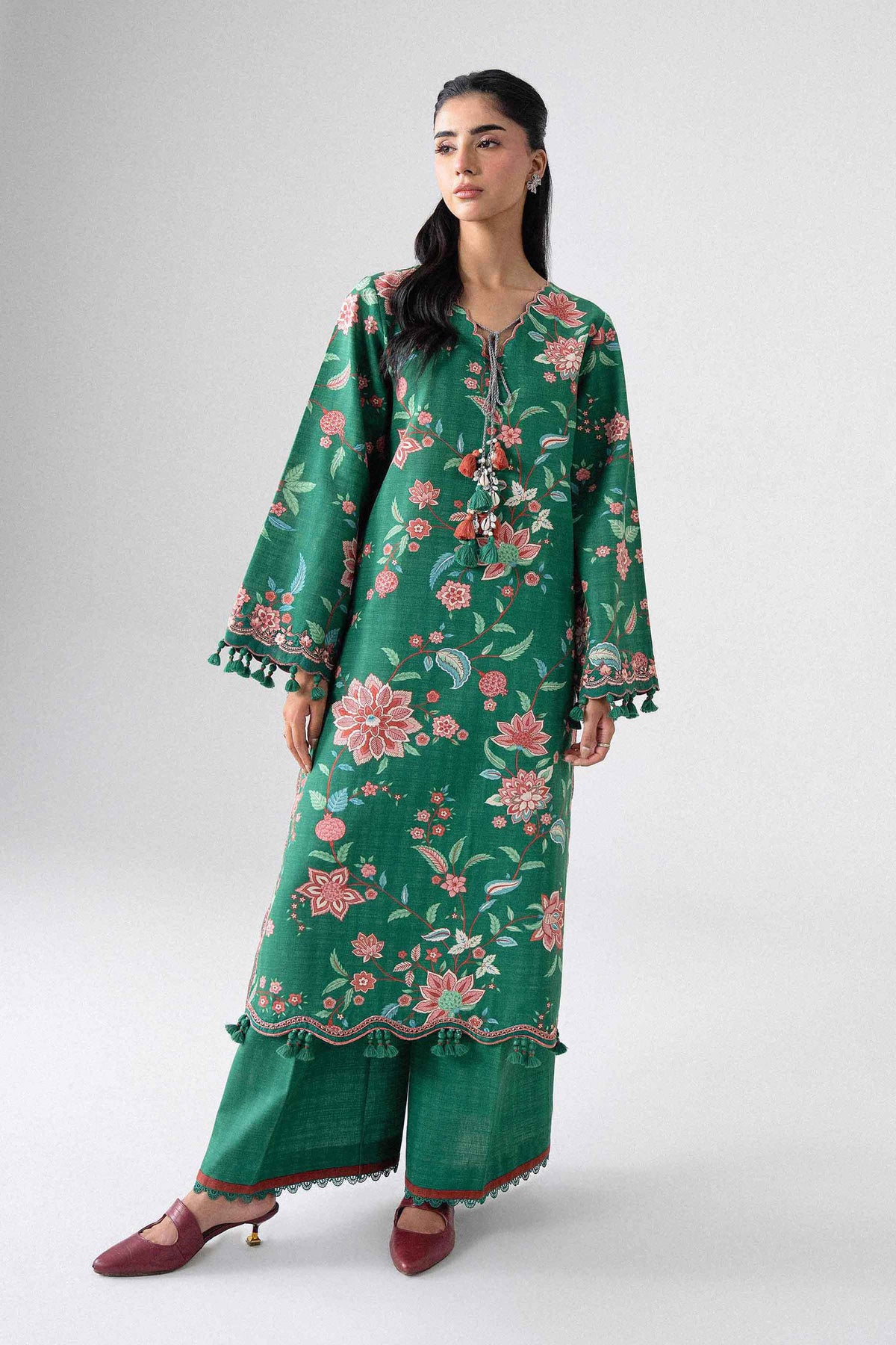 2 Piece - Printed Embroidered Suit - U2STE-NISHA26WV1-24 for Women - Unstitched Collection | Nishat | Shop Online