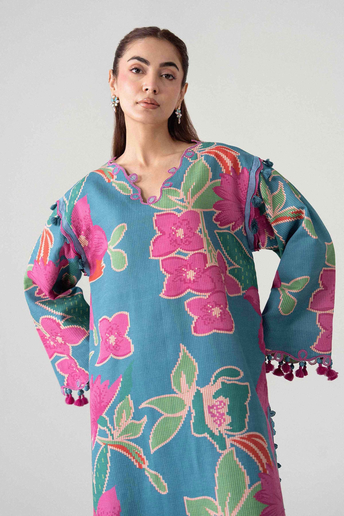 2 Piece - Printed Embroidered Suit - U2STE-NISHA26WV1-29 for Women - Unstitched Collection | Nishat | Shop Online