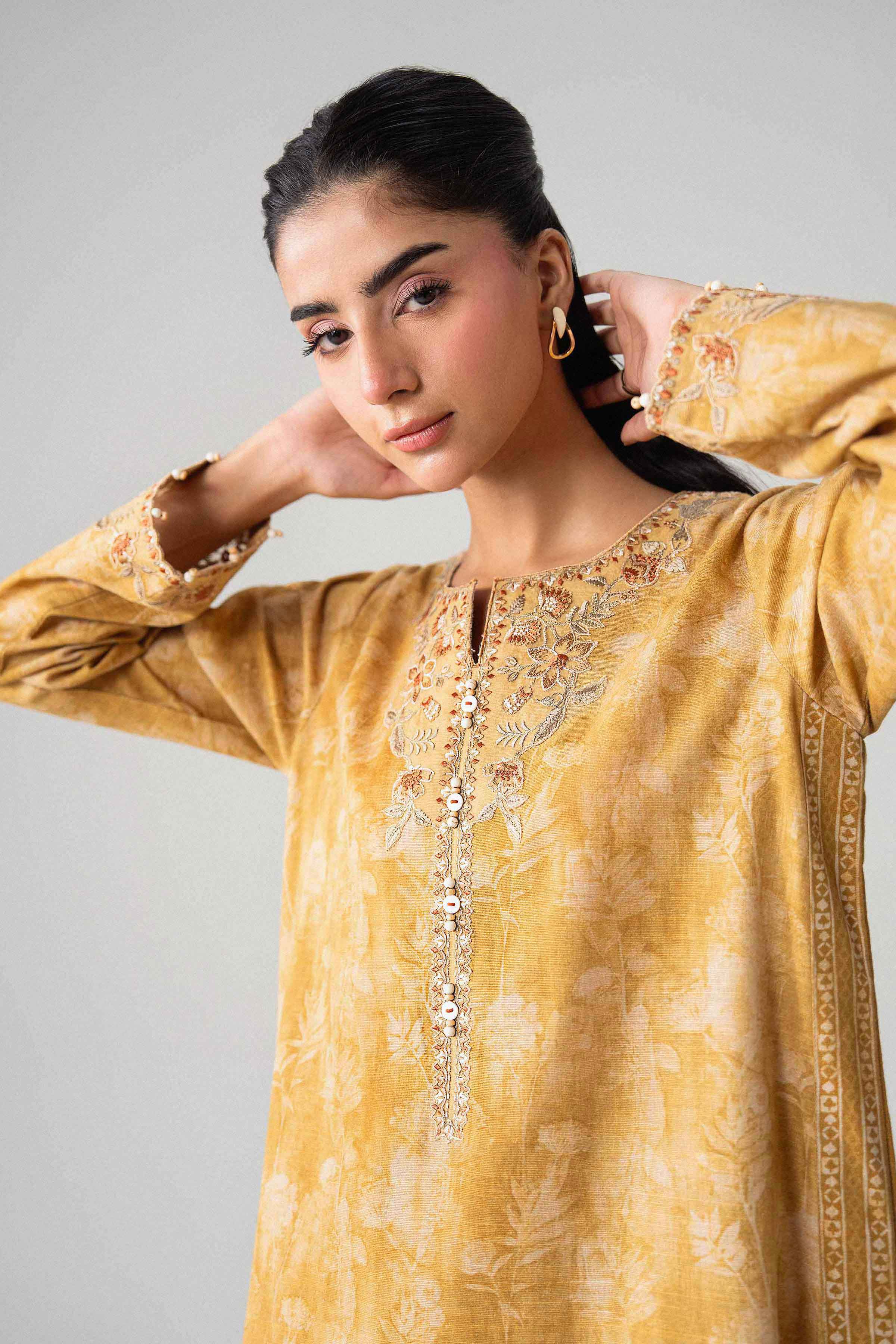 2 Piece - Printed Embroidered Suit - U2STE-NISHA26WV1-3 for Women - Unstitched Collection | Nishat | Shop Online