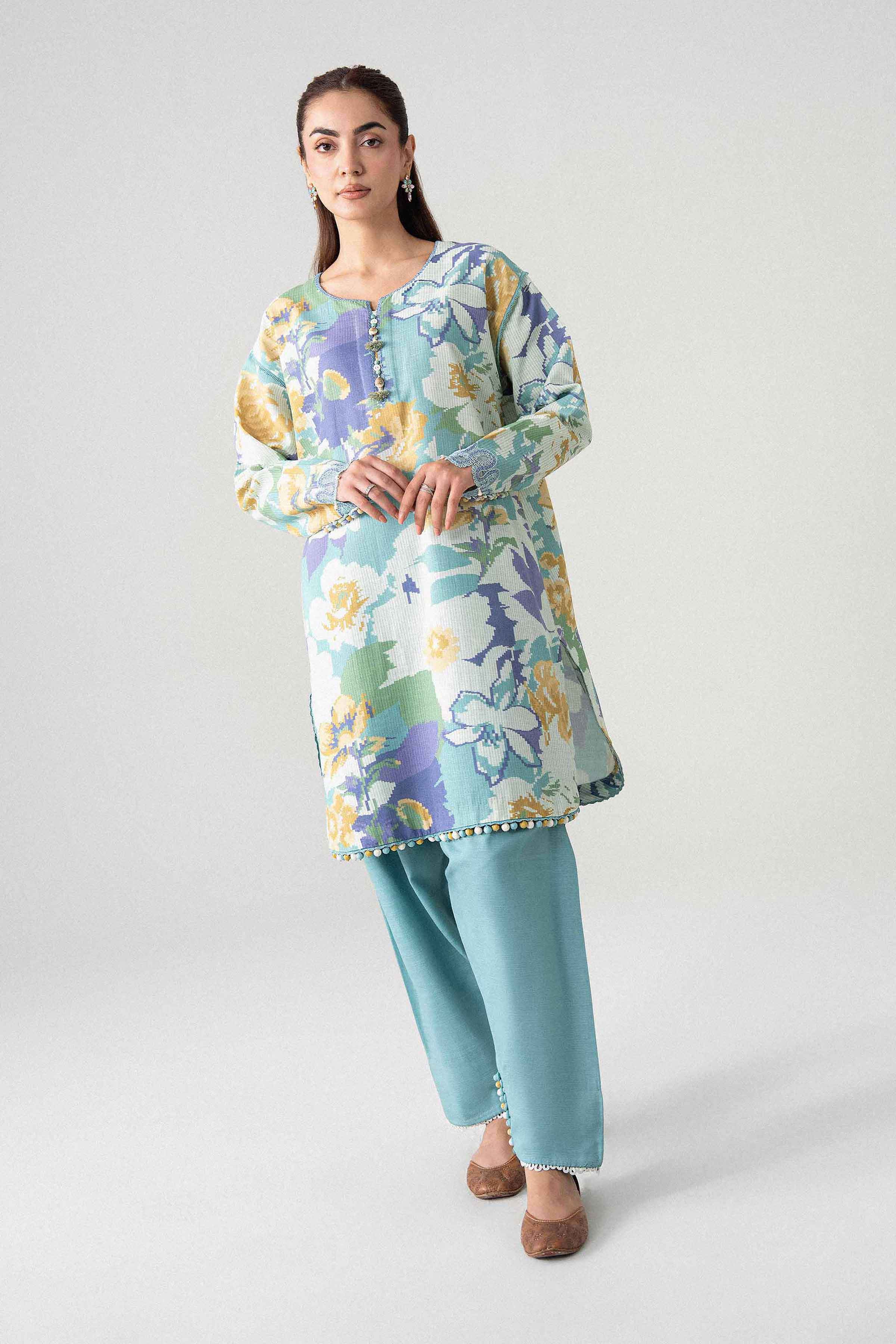 2 Piece - Printed Embroidered Suit - U2STE-NISHA26WV1-30 for Women - Unstitched Collection | Nishat | Shop Online