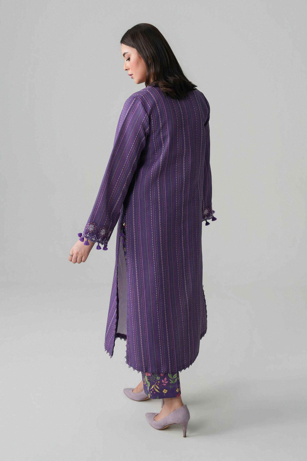 2 Piece - Printed Embroidered Suit - U2STE-NISHA26WV1-47