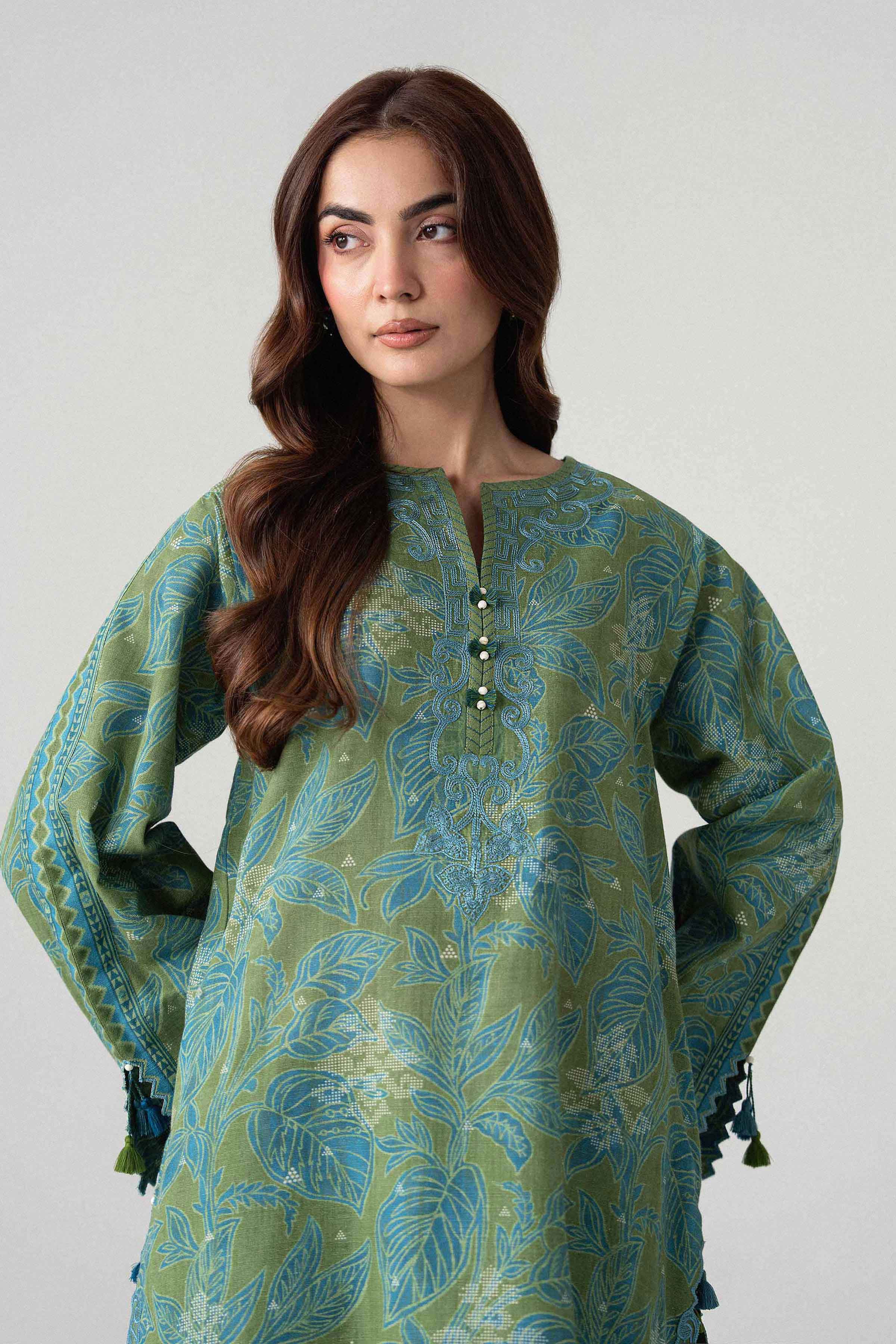 2 Piece - Printed Embroidered Suit - U2STE-NISHA26WV1-5 for Women - Unstitched Collection | Nishat | Shop Online