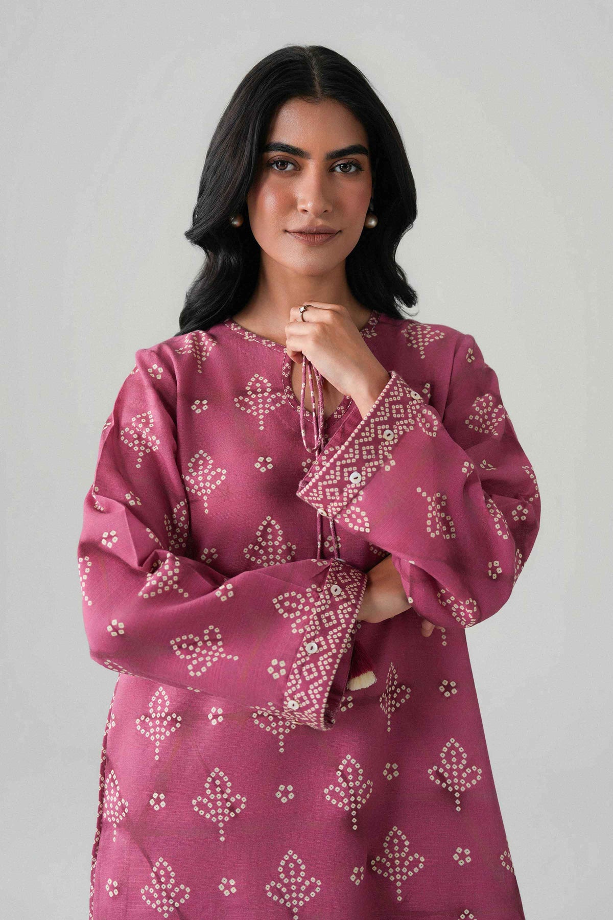 2 Piece - Printed Embroidered Suit - U2STE-NISHA26WV1-54