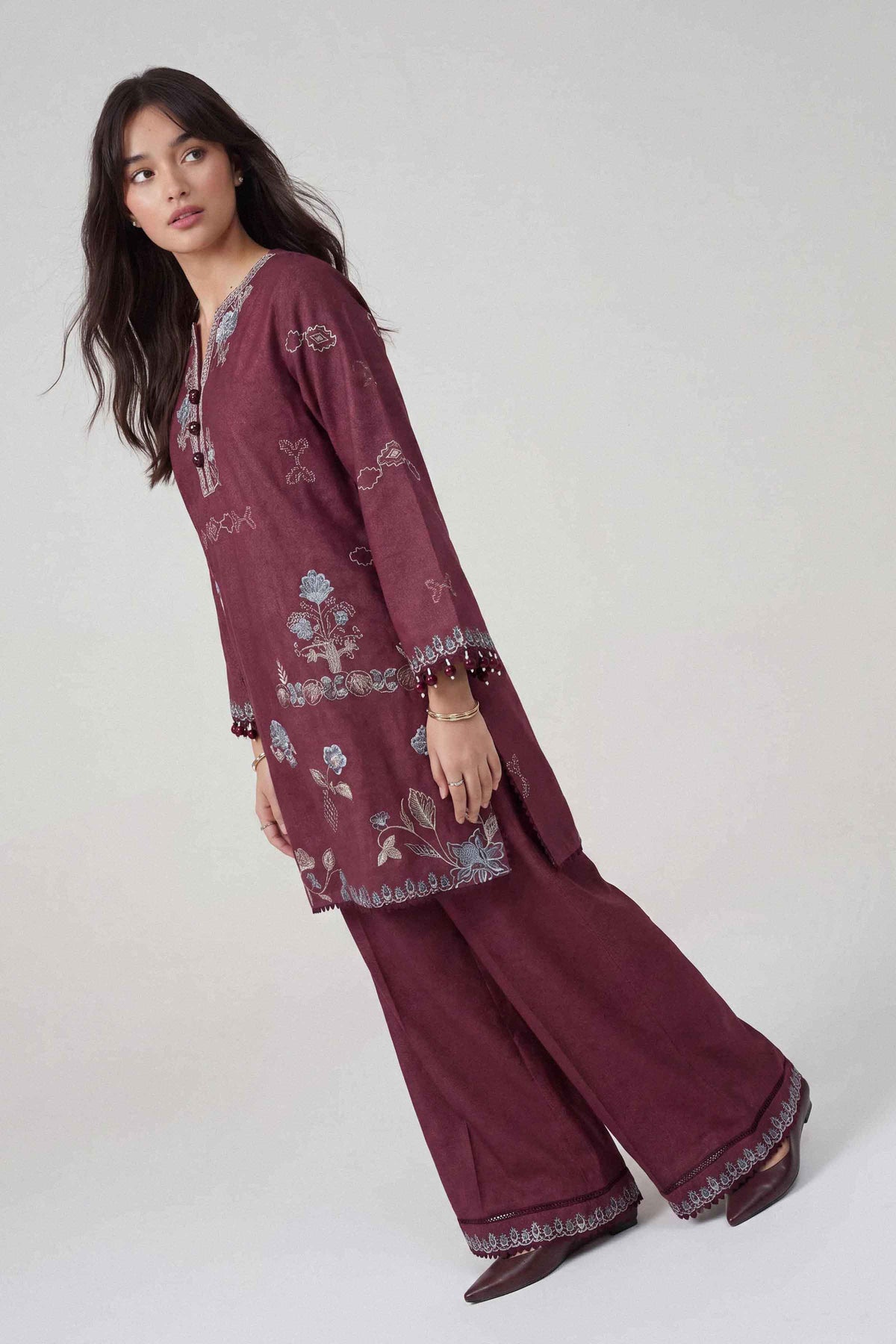 2 Piece - Embroidered Suit - U2STE-NISHA26WV1-66