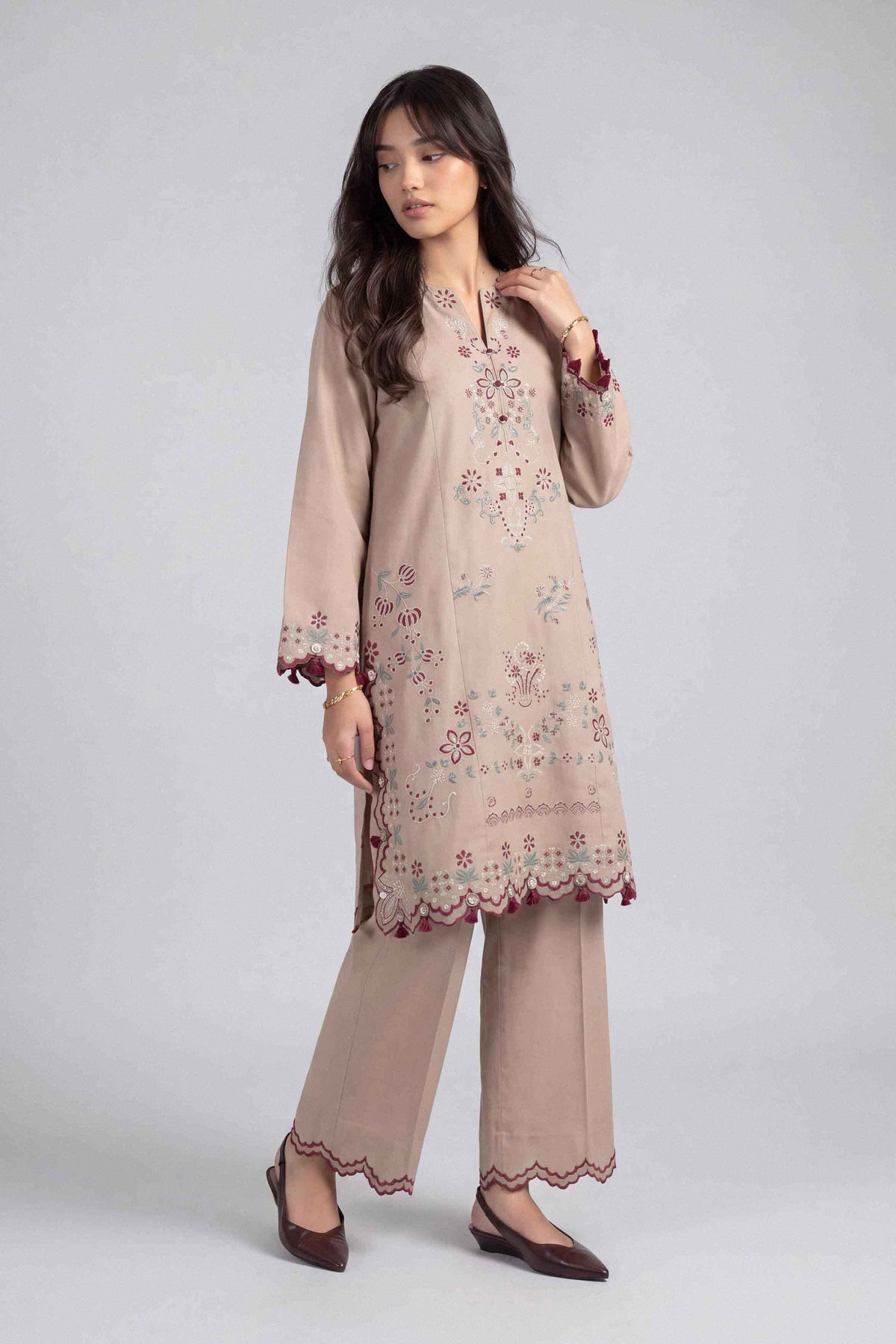 2 Piece - Embroidered Suit - U2STE-NISHA26WV1-67
