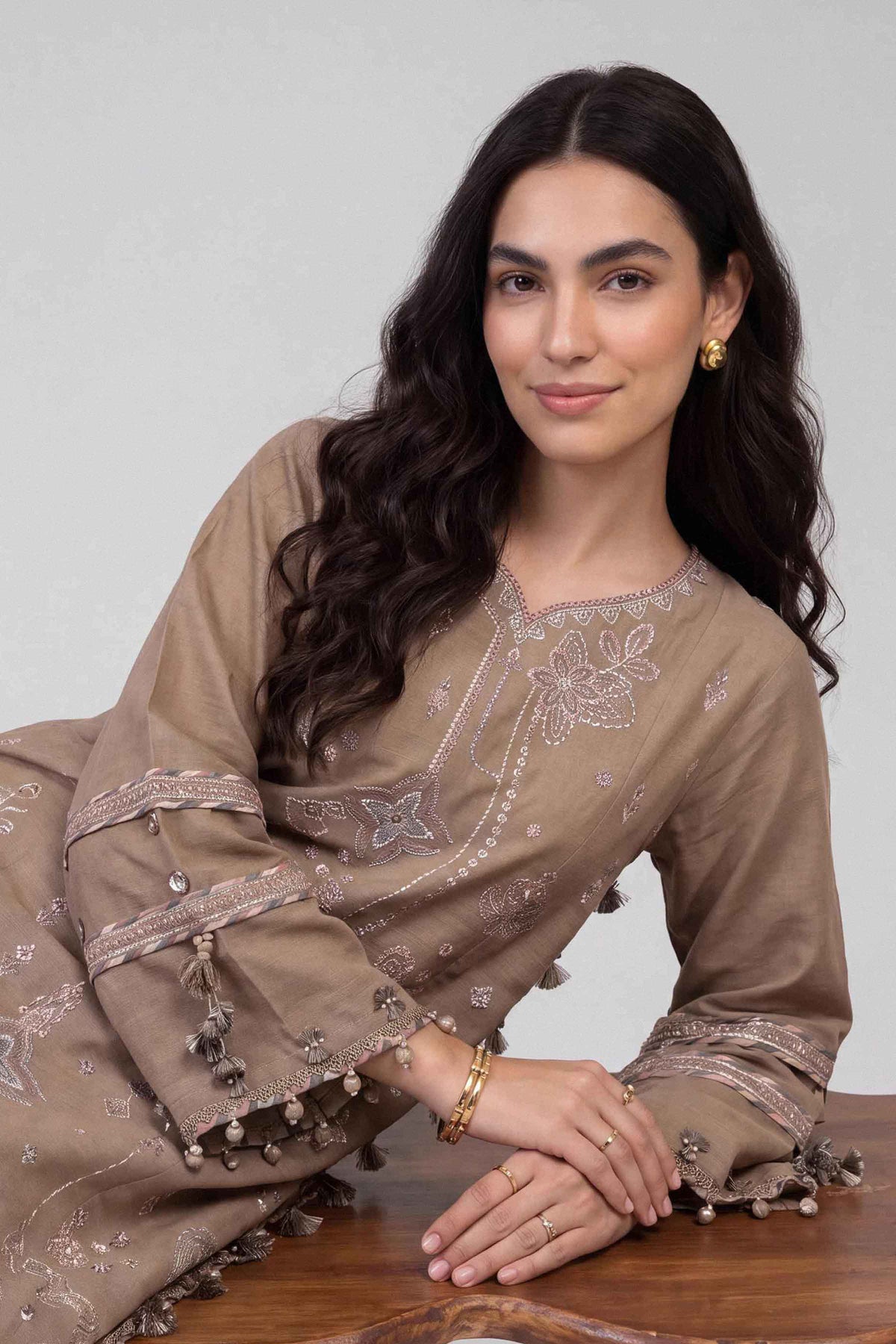 2 Piece - Embroidered Suit - U2STE-NISHA26WV1-73