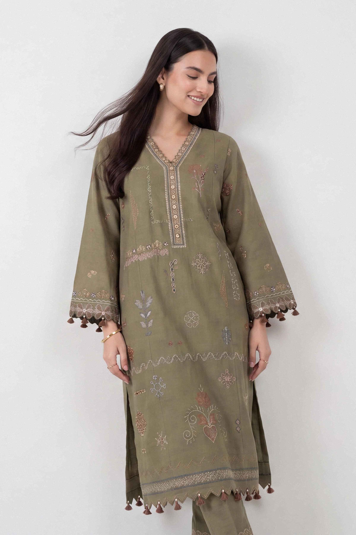 2 Piece - Embroidered Suit - U2STE-NISHA26WV1-75