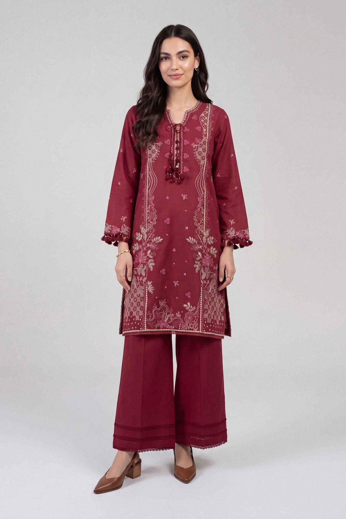 2 Piece - Embroidered Suit - U2STE-NISHA26WV1-76
