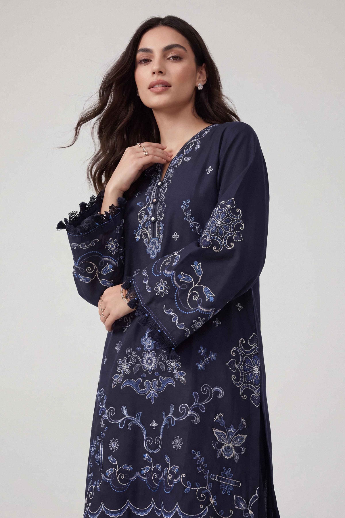 2 Piece - Embroidered Suit - U2STE-NISHA26WV1-79