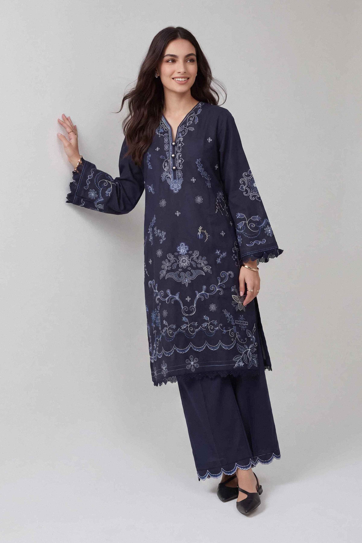 2 Piece - Embroidered Suit - U2STE-NISHA26WV1-79