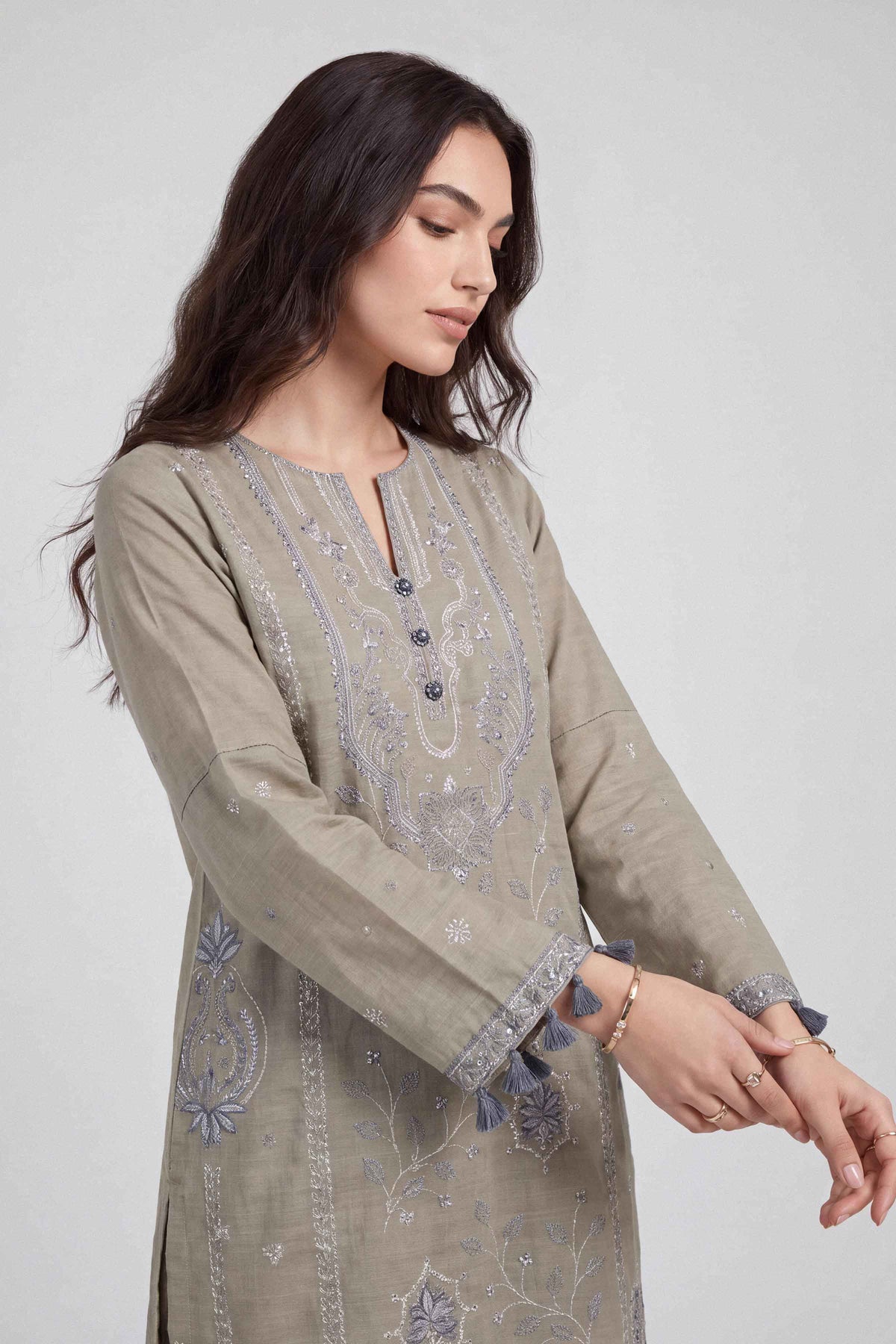 2 Piece - Embroidered Suit - U2STE-NISHA26WV1-80