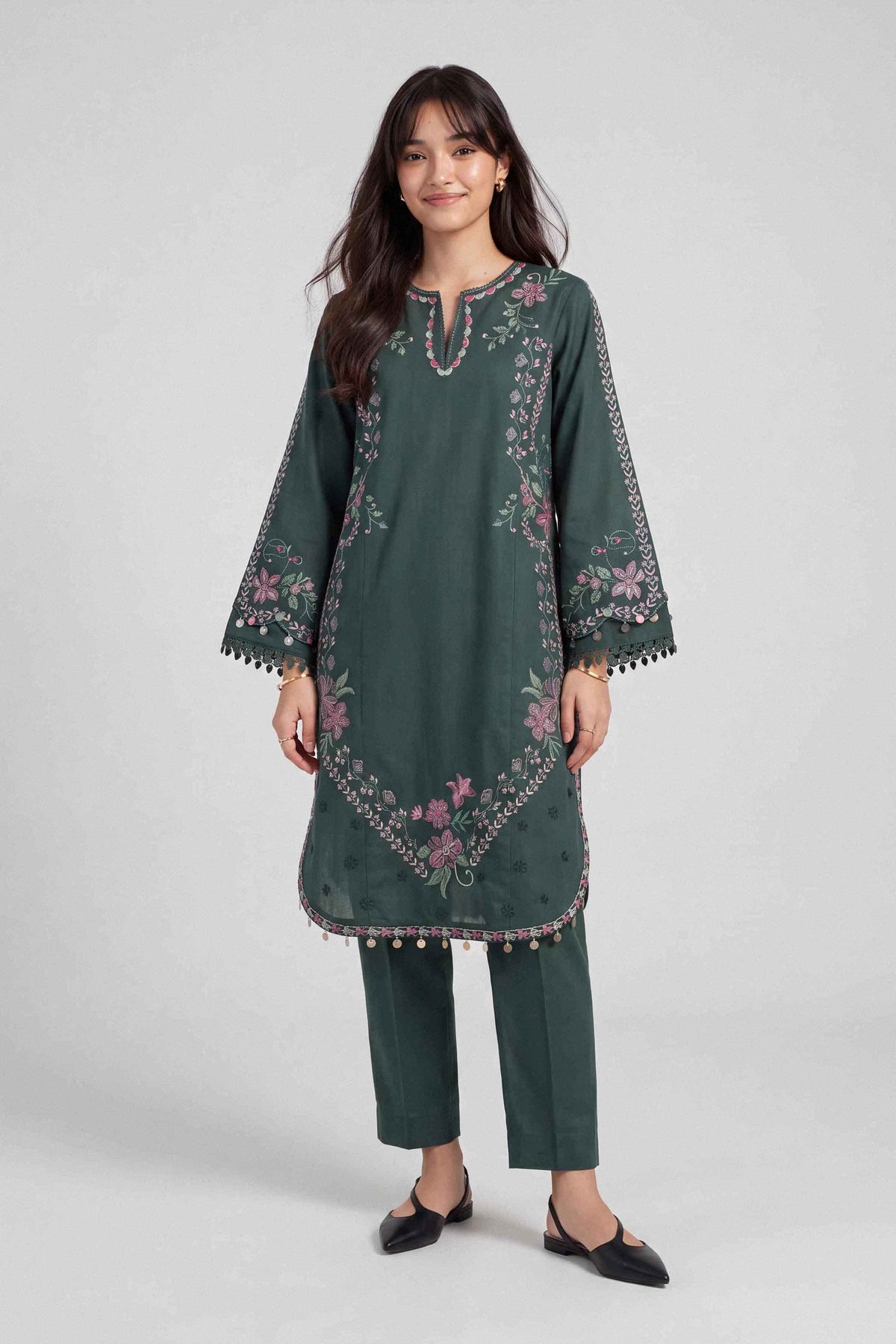 2 Piece - Embroidered Suit - U2STE-NISHA26WV1-82