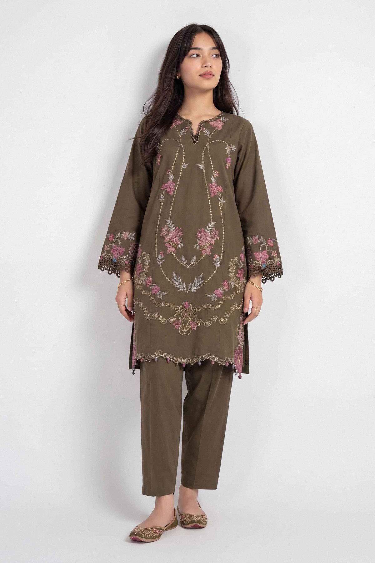 2 Piece - Embroidered Suit - U2STE-NISHA26WV1-84