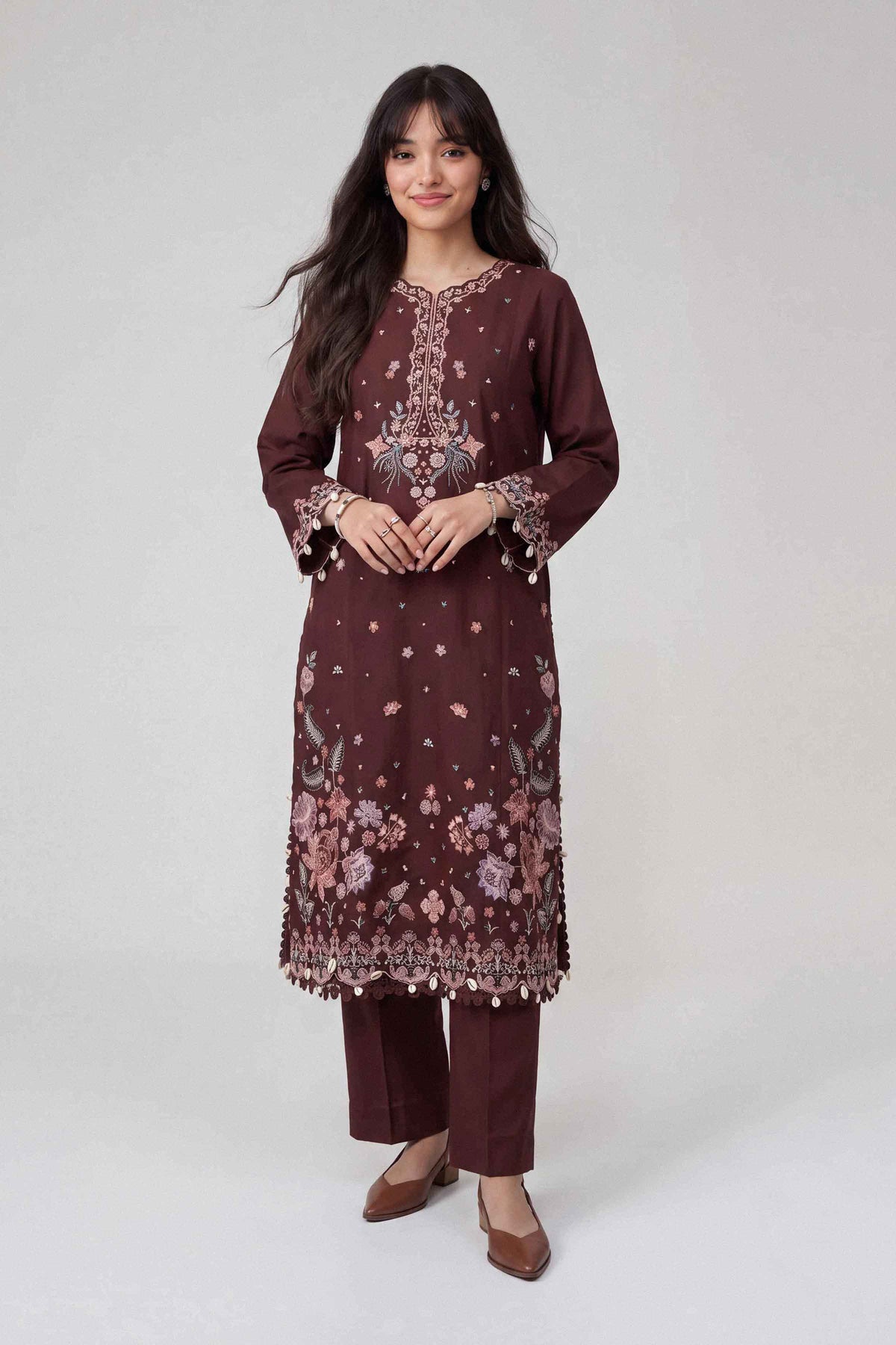 2 Piece - Embroidered Suit - U2STE-NISHA26WV1-85