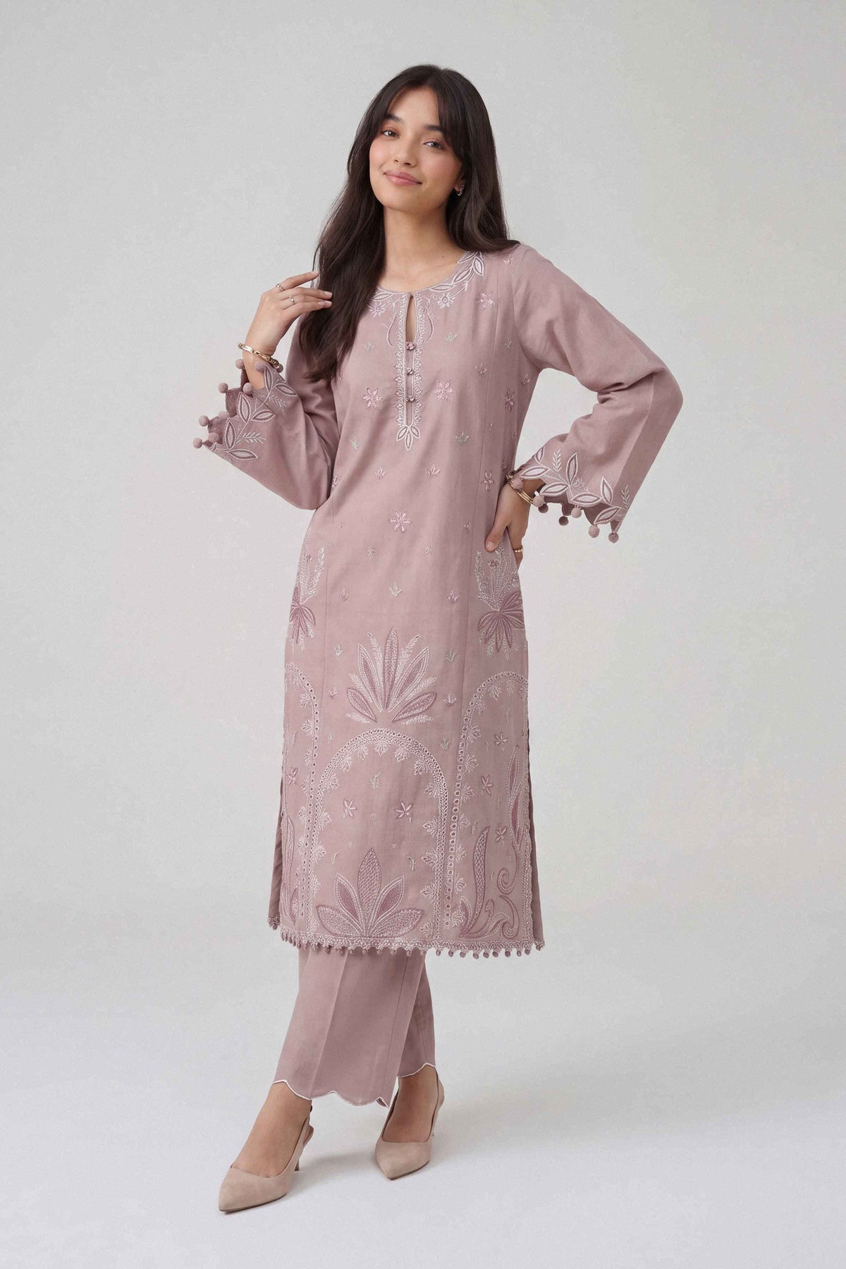 2 Piece - Embroidered Suit - U2STE-NISHA26WV1-86