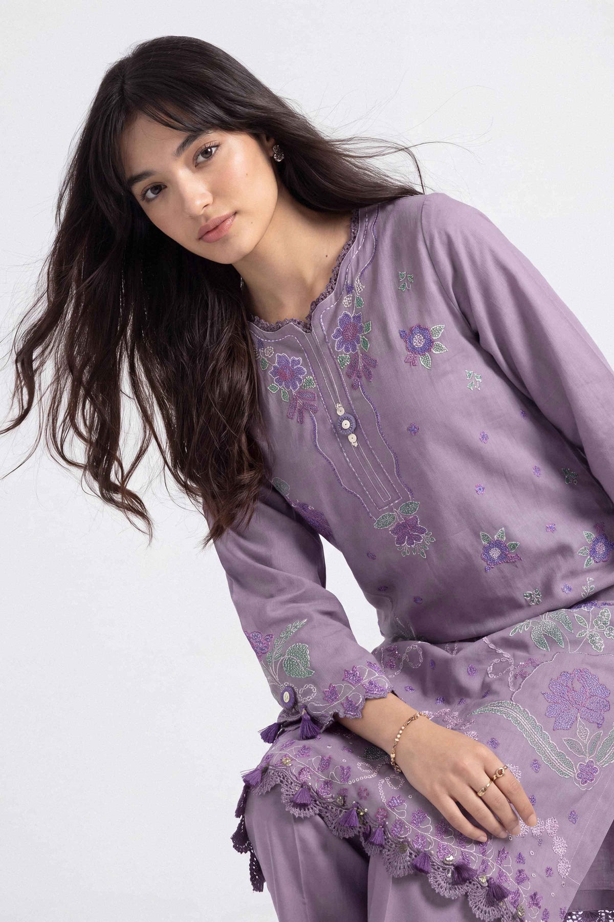 2 Piece - Embroidered Suit - U2STE-NISHA26WV1-87