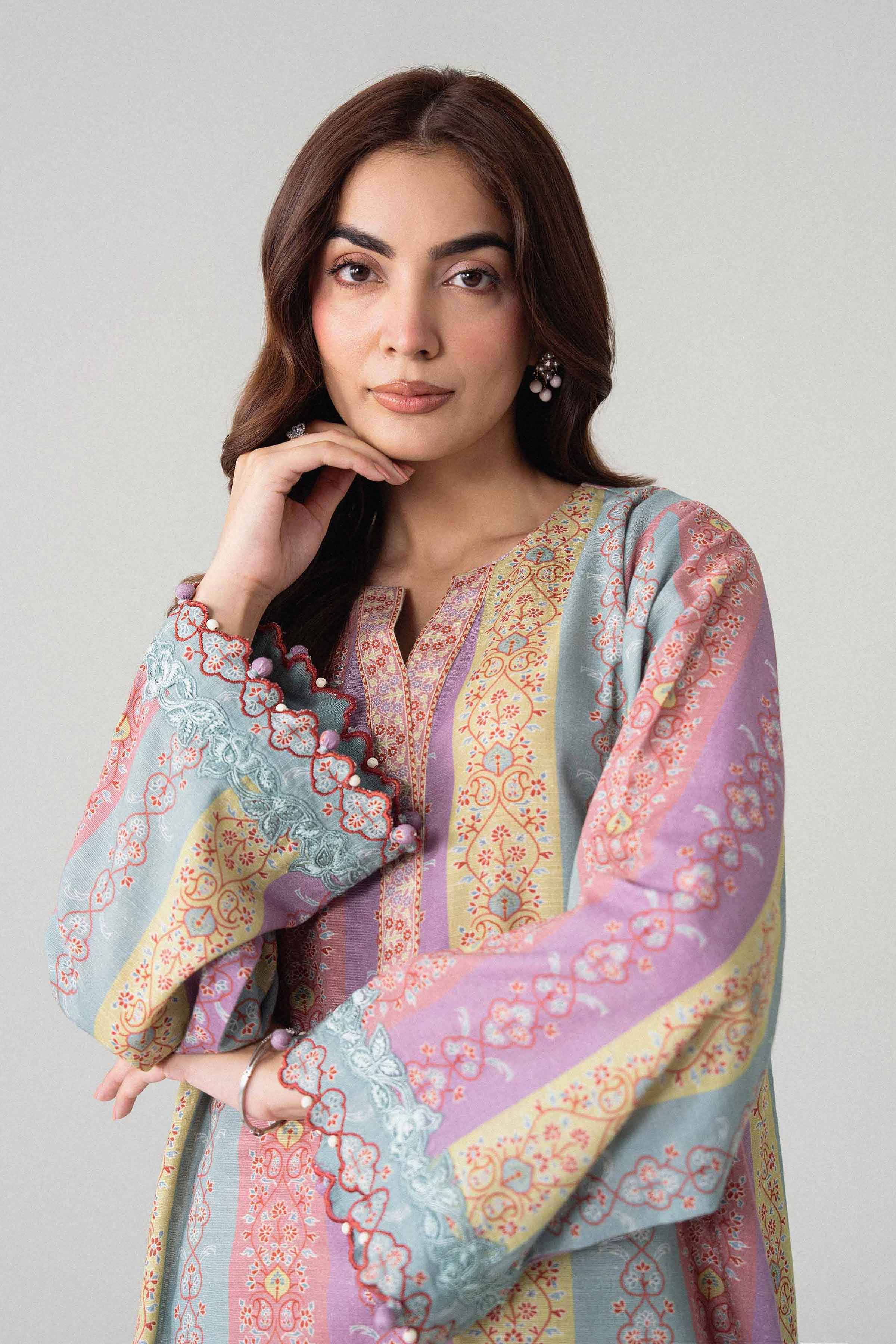 2 Piece - Printed Embroidered Suit - U2STE-NISHA26WV1-9 for Women - Unstitched Collection | Nishat | Shop Online