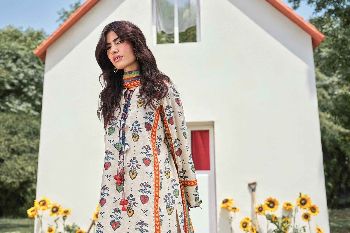 3 Piece - Printed Suit - U3P-NISHA26WV1-17 for Women - Unstitched Collection | Nishat | Shop Online