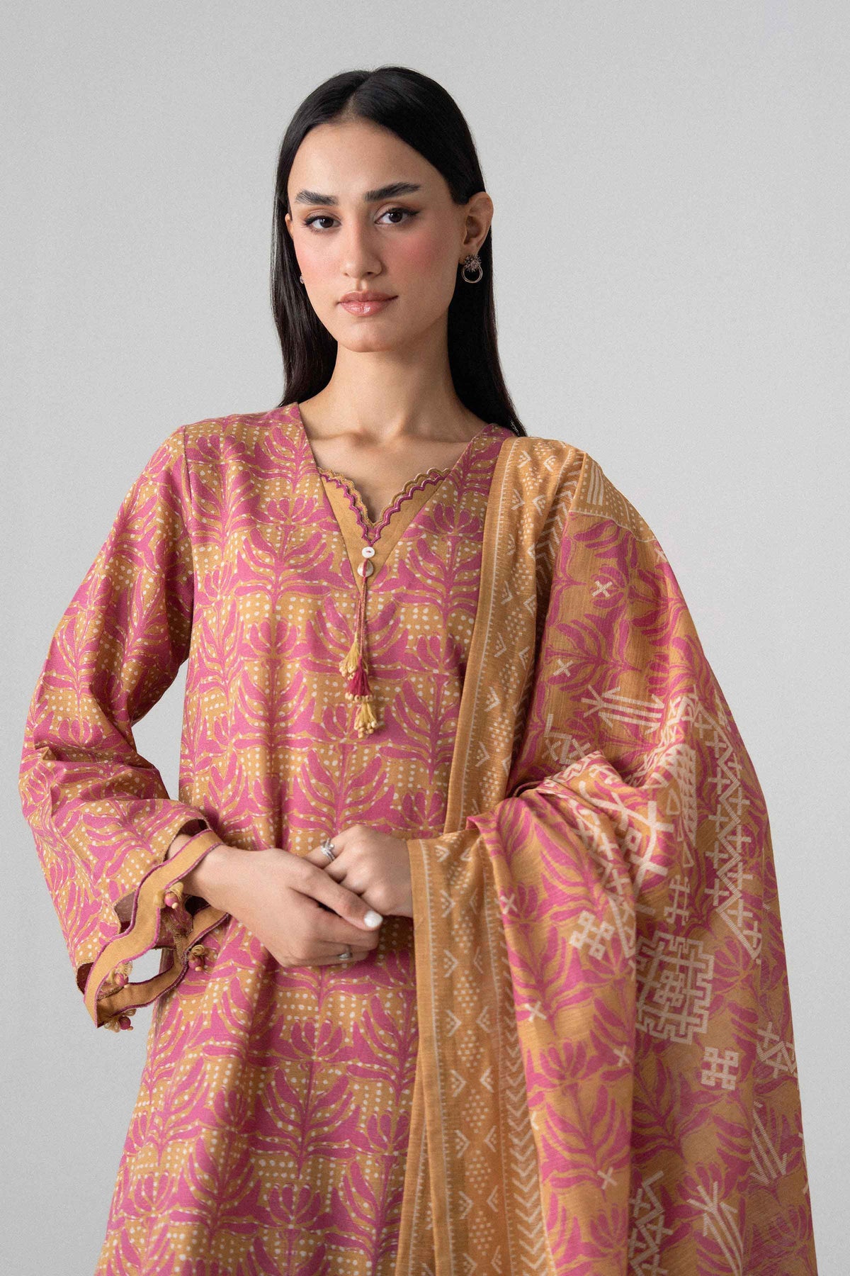 3 Piece - Printed Suit - U3P-NISHA26WV1-18 for Women - Unstitched Collection | Nishat | Shop Online