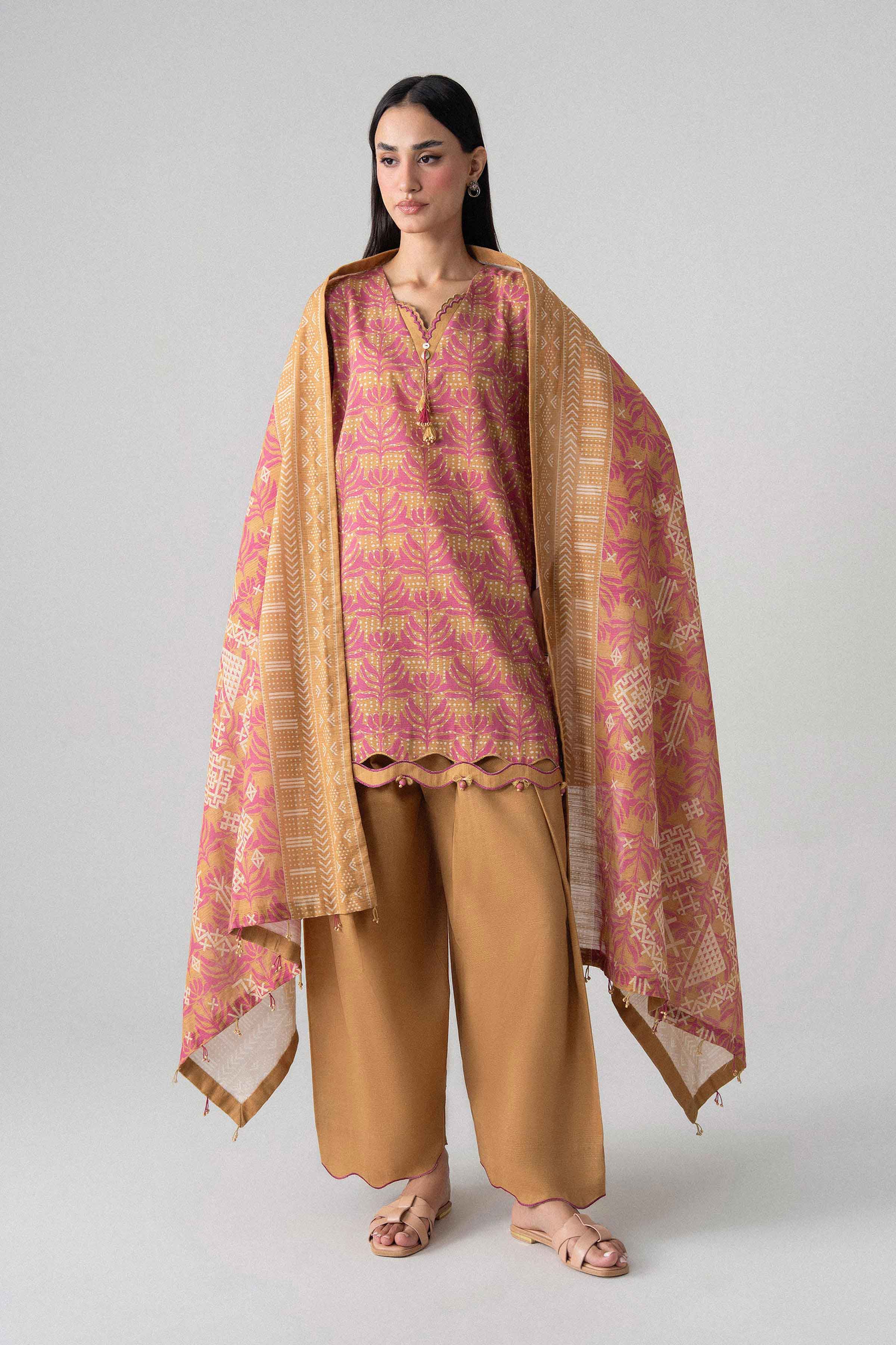 3 Piece - Printed Suit - U3P-NISHA26WV1-18 for Women - Unstitched Collection | Nishat | Shop Online