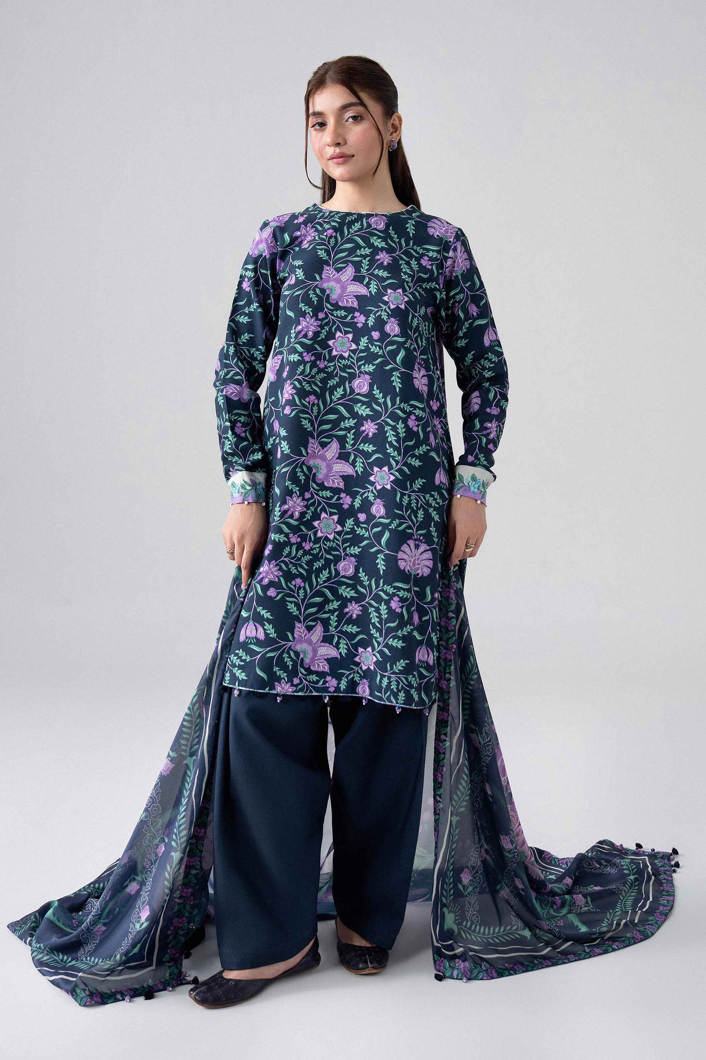 3 Piece - Digital Printed Suit - U3P-NISHA26WV1-2 for Women - Unstitched Collection | Nishat | Shop Online