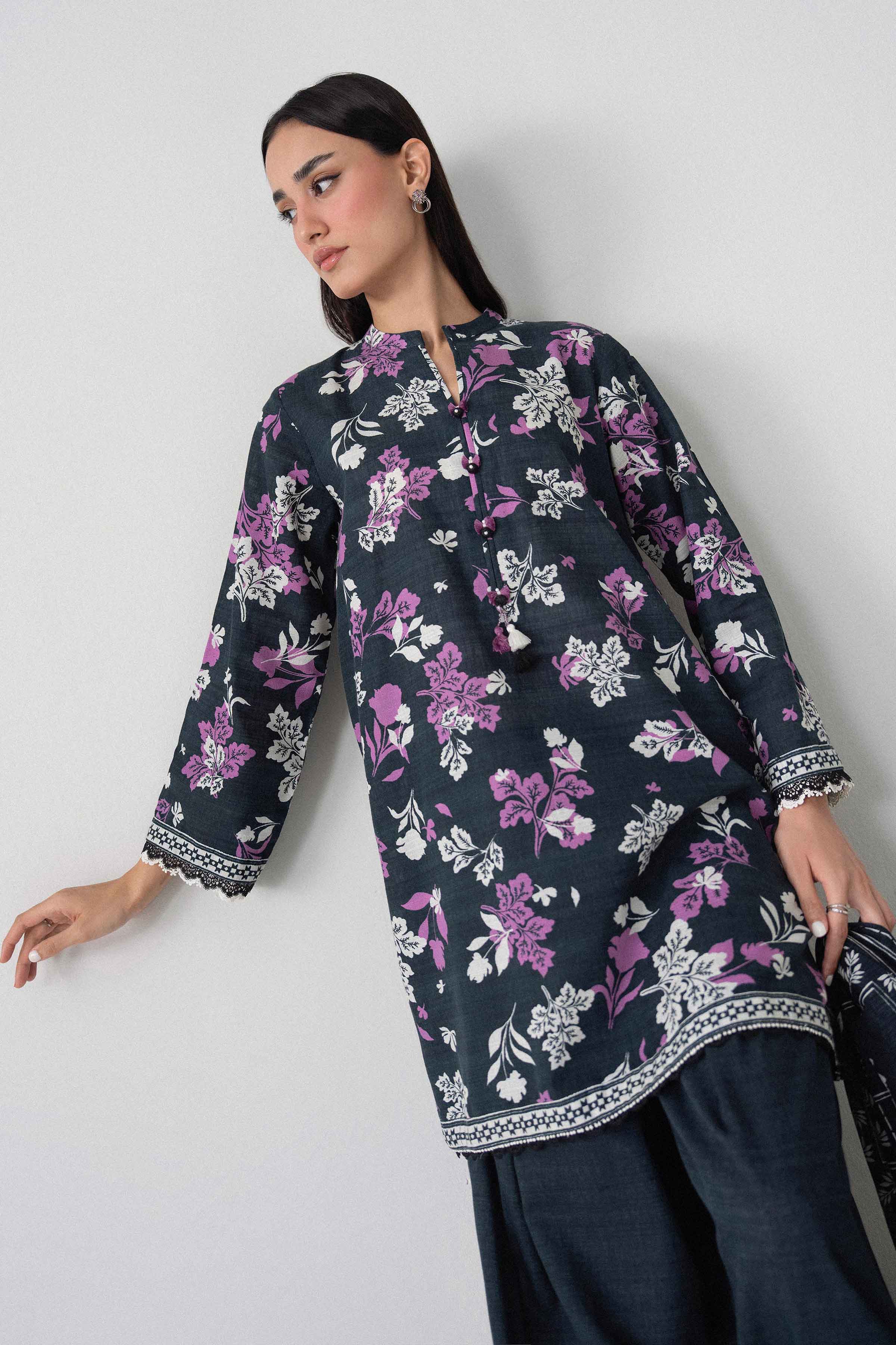 3 Piece - Printed Suit - U3P-NISHA26WV1-21 for Women - Unstitched Collection | Nishat | Shop Online