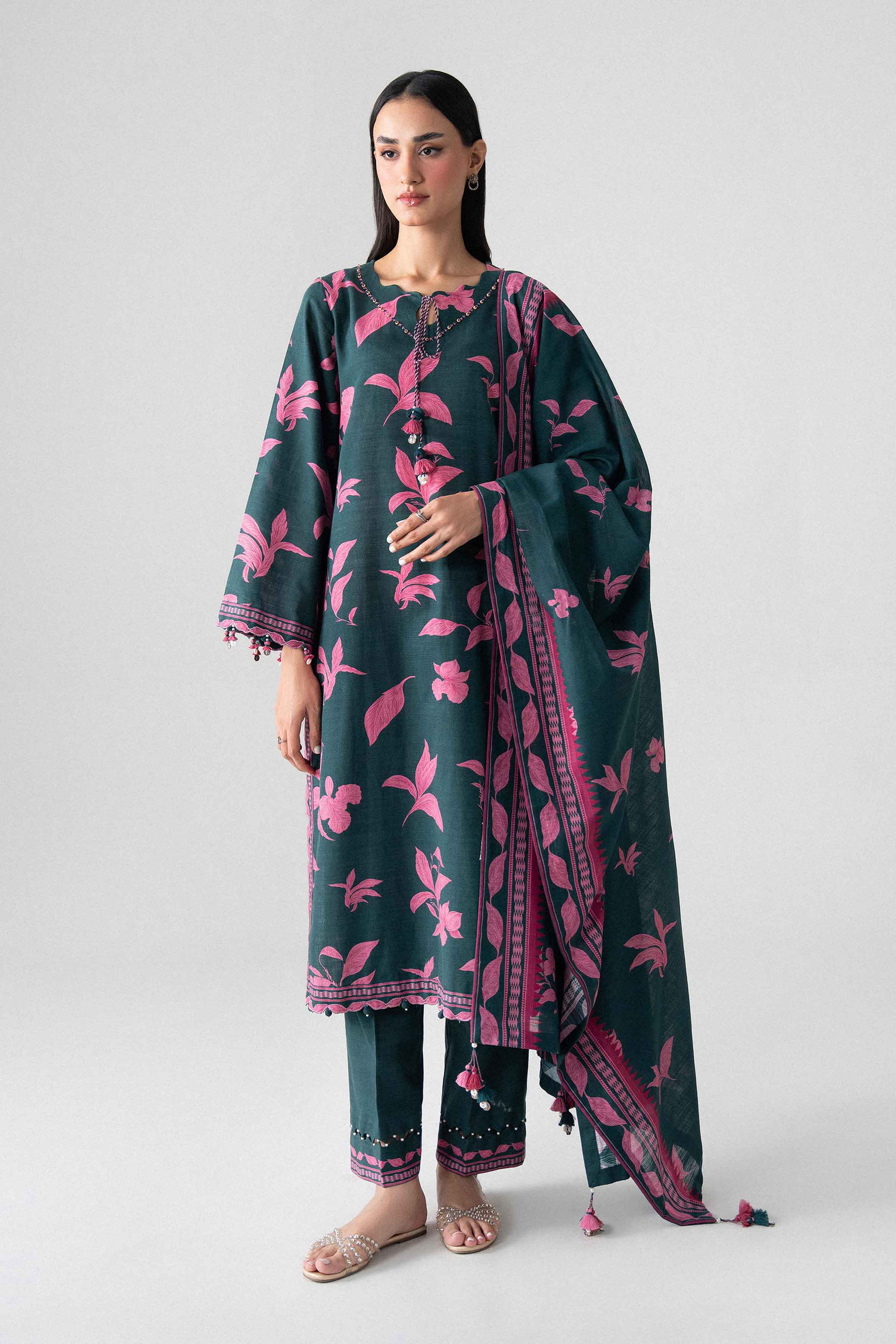 3 Piece - Printed Suit - U3P-NISHA26WV1-22 for Women - Unstitched Collection | Nishat | Shop Online
