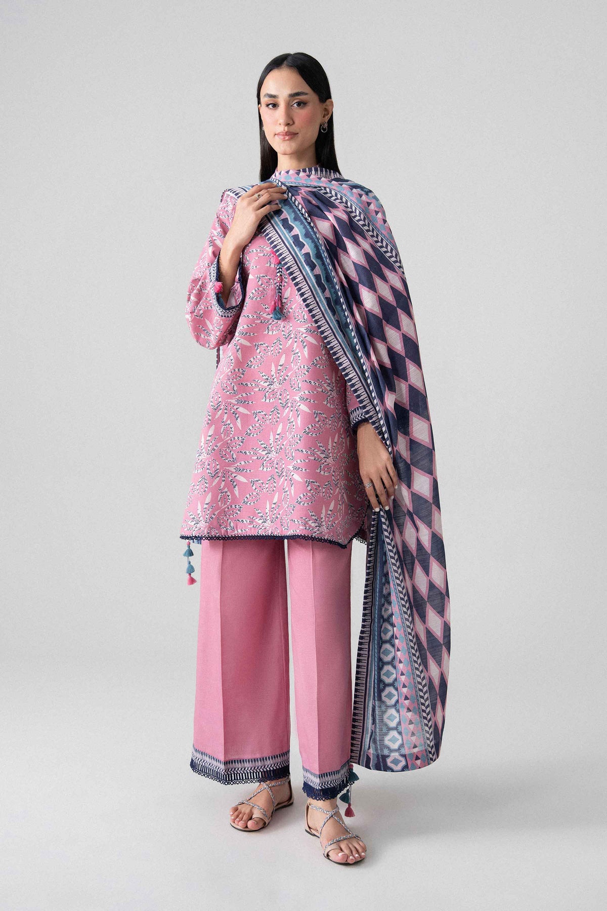 3 Piece - Printed Suit - U3P-NISHA26WV1-24 for Women - Unstitched Collection | Nishat | Shop Online