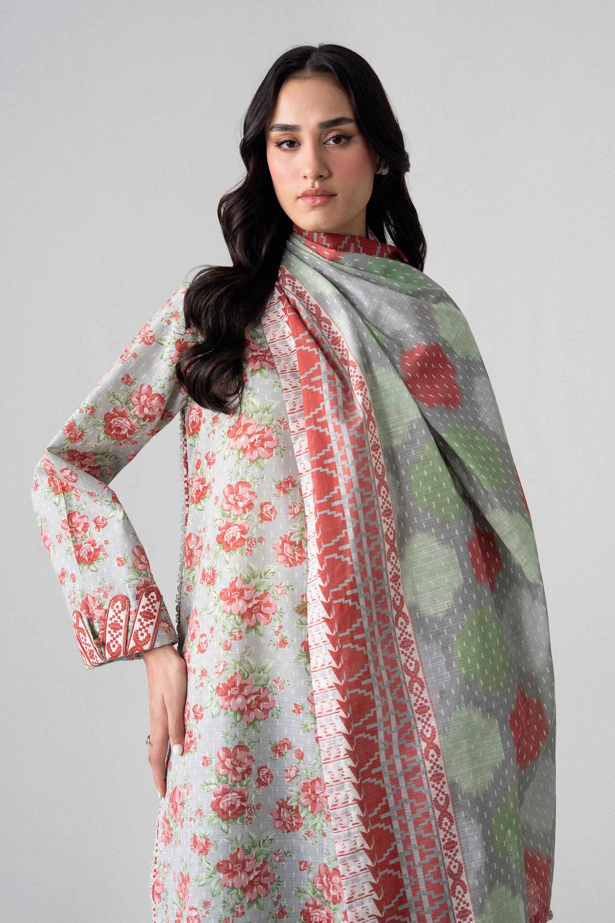 3 Piece - Printed Suit - U3P-NISHA26WV1-27 for Women - Unstitched Collection | Nishat | Shop Online