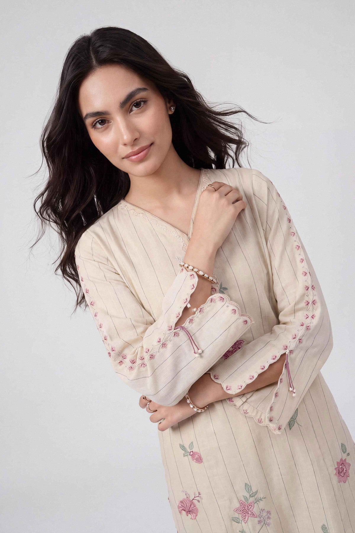2 Piece - Embroidered Suit - U3P-NISHA26WV1-32