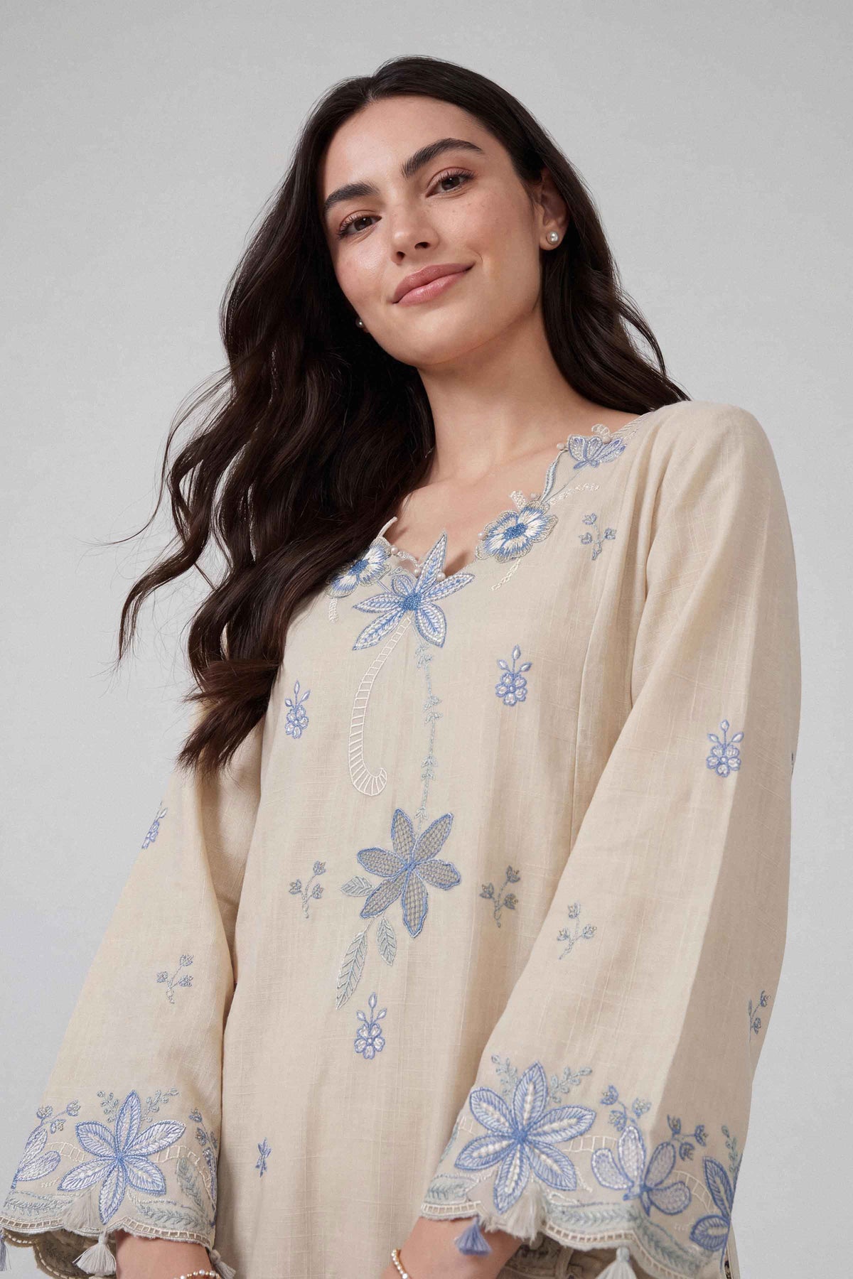 2 Piece - Embroidered Suit - U3P-NISHA26WV1-34